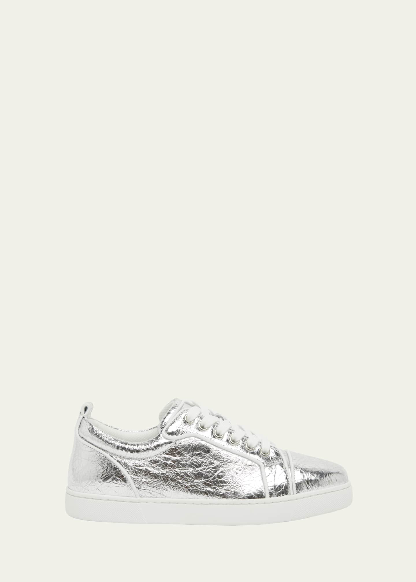 Christian Louboutin Louise Orlato Metallic Red Sole Sneakers Image 1 of 6