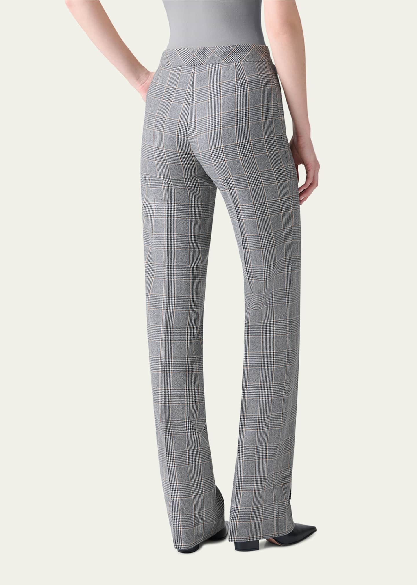 Akris Carl Prince Of Wales Check Cashmere Pants Image 3 of 5