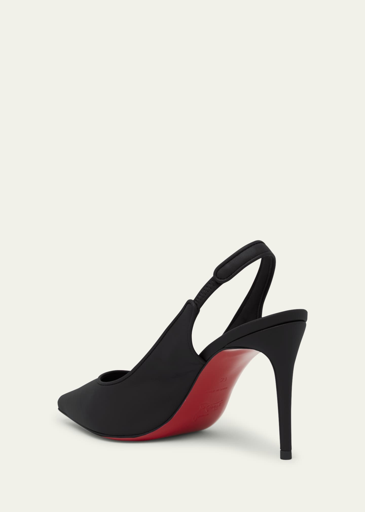 Christian Louboutin Sporty Kate Leather Red Sole Slingback Pumps Image 2 of 4