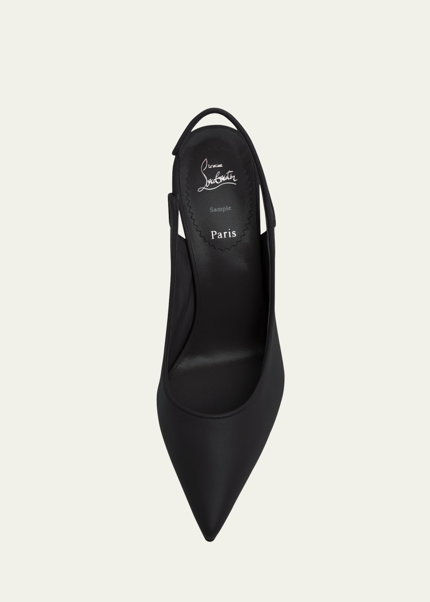 Christian Louboutin Sporty Kate Leather Red Sole Slingback Pumps Image 4 of 4