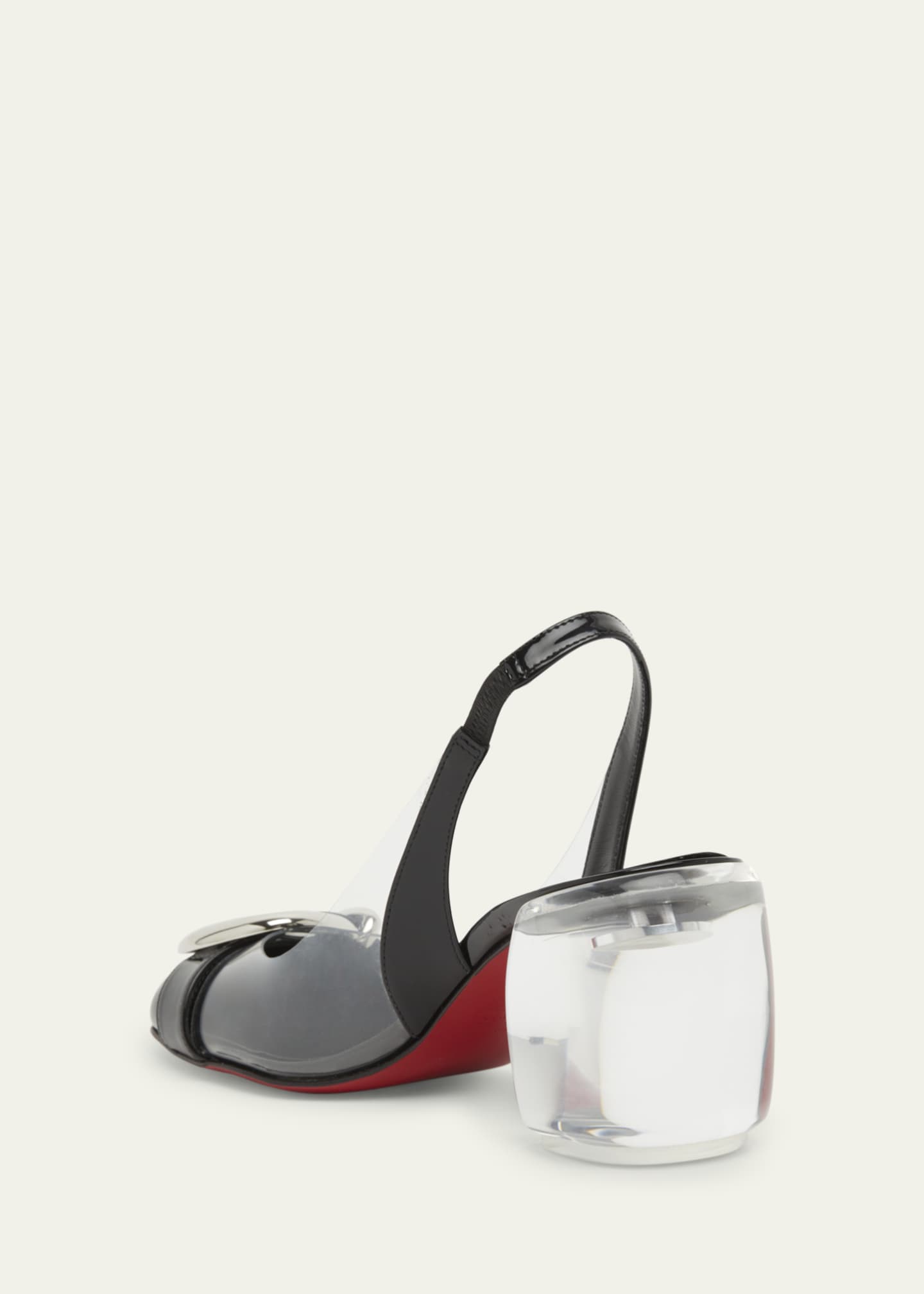 Christian Louboutin Minny Bubble Buckle Red Sole Pumps Image 2 of 4