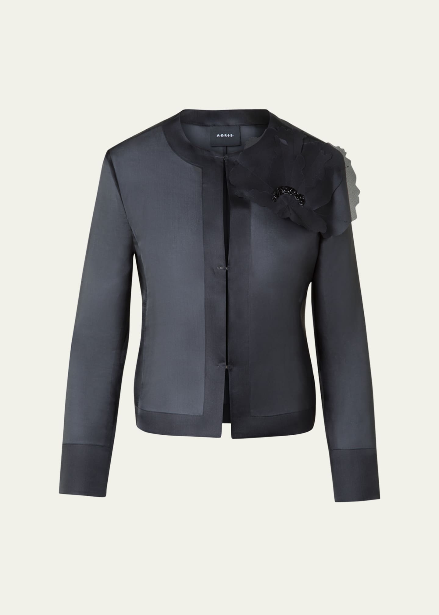 Akris Akio 3D Anemone Silk Organza Jacket Image 1 of 5
