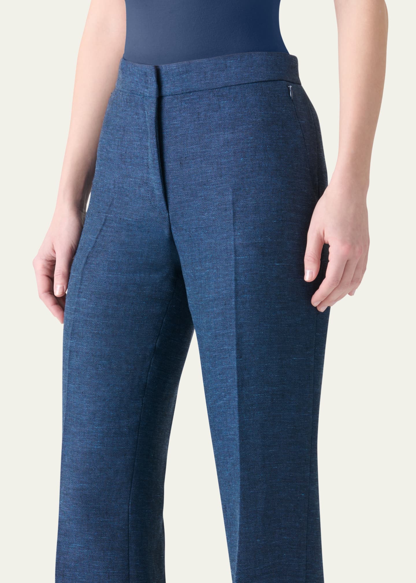 Akris Carl Structured Double-Face Cotton Silk Pants Image 5 of 5