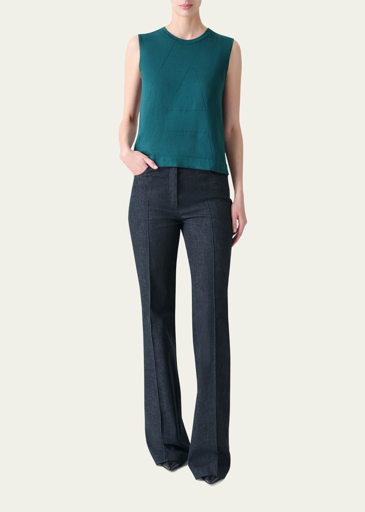 Akris Sea Island Cotton Tank Top Image 2 of 5