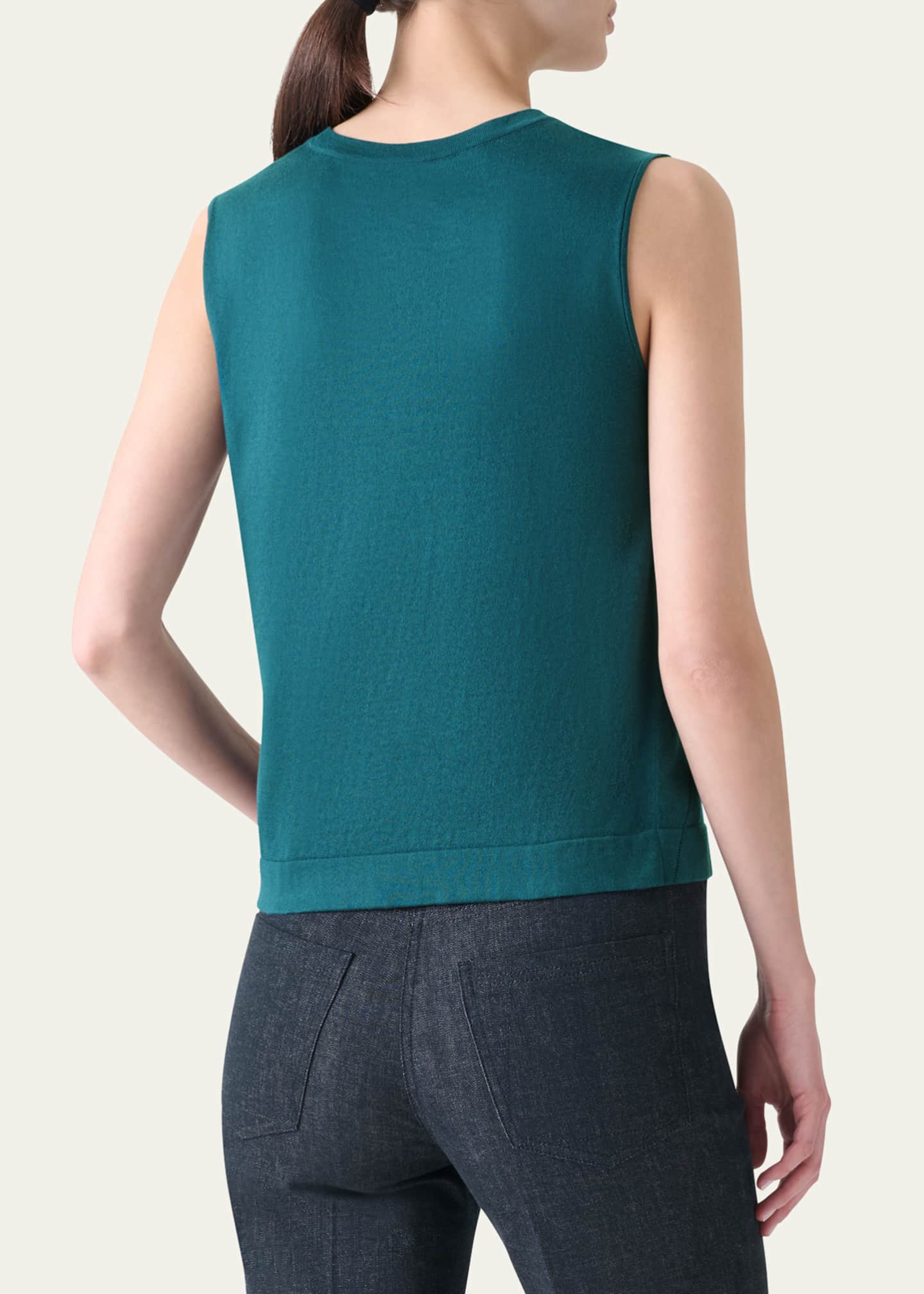 Akris Sea Island Cotton Tank Top Image 3 of 5