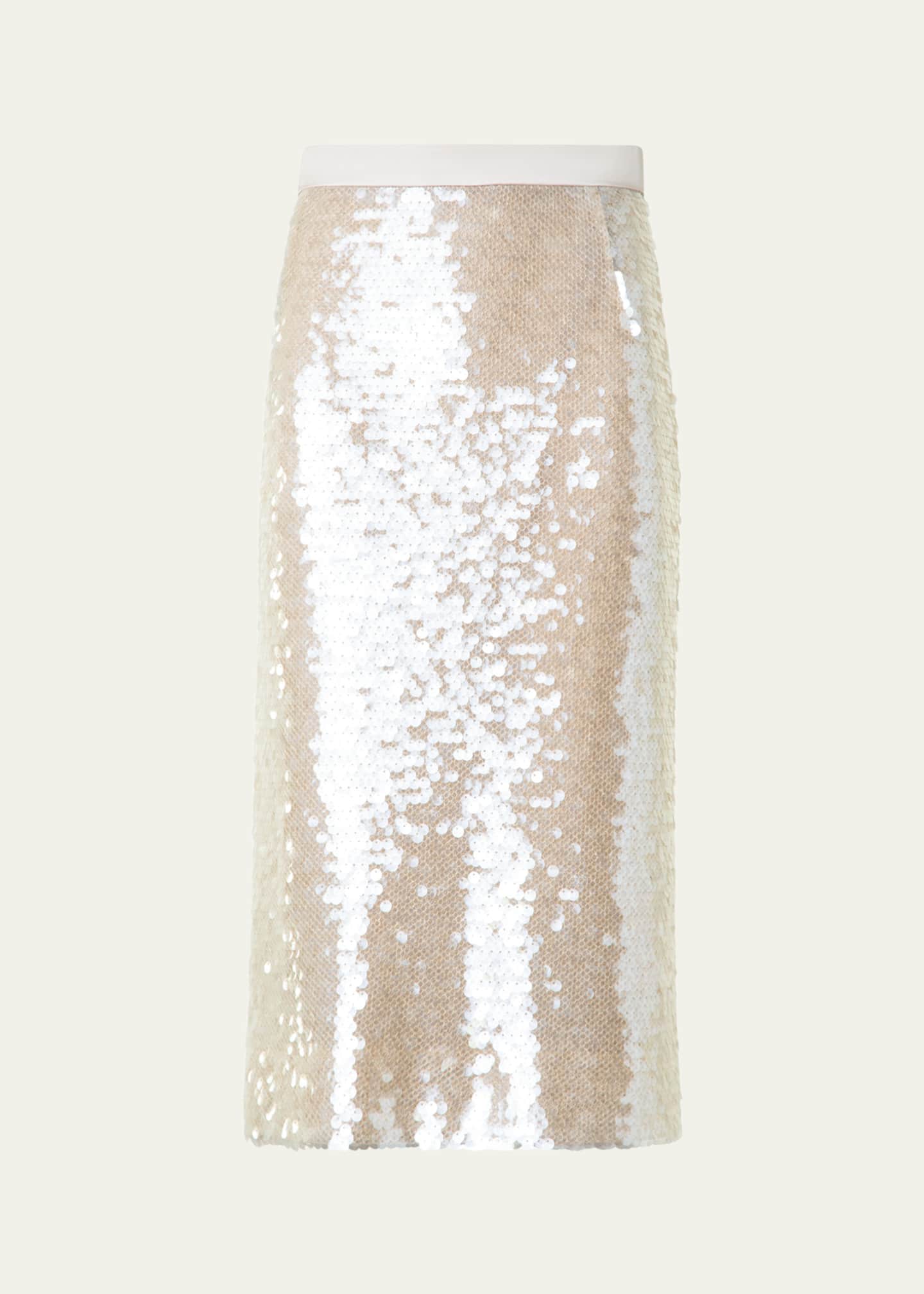 Akris Sequined Pencil Skirt Image 1 of 5