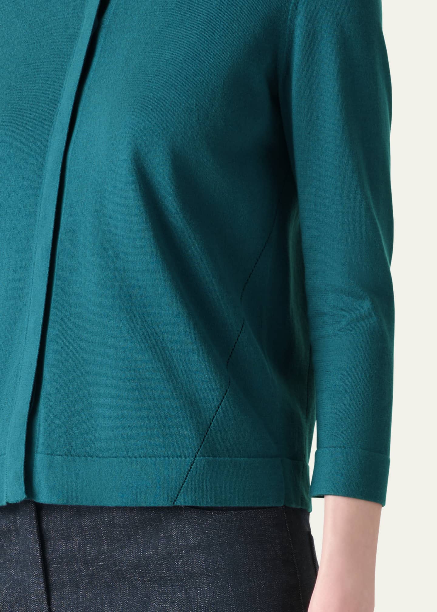 Akris Sea Island Cotton Cardigan Image 5 of 5
