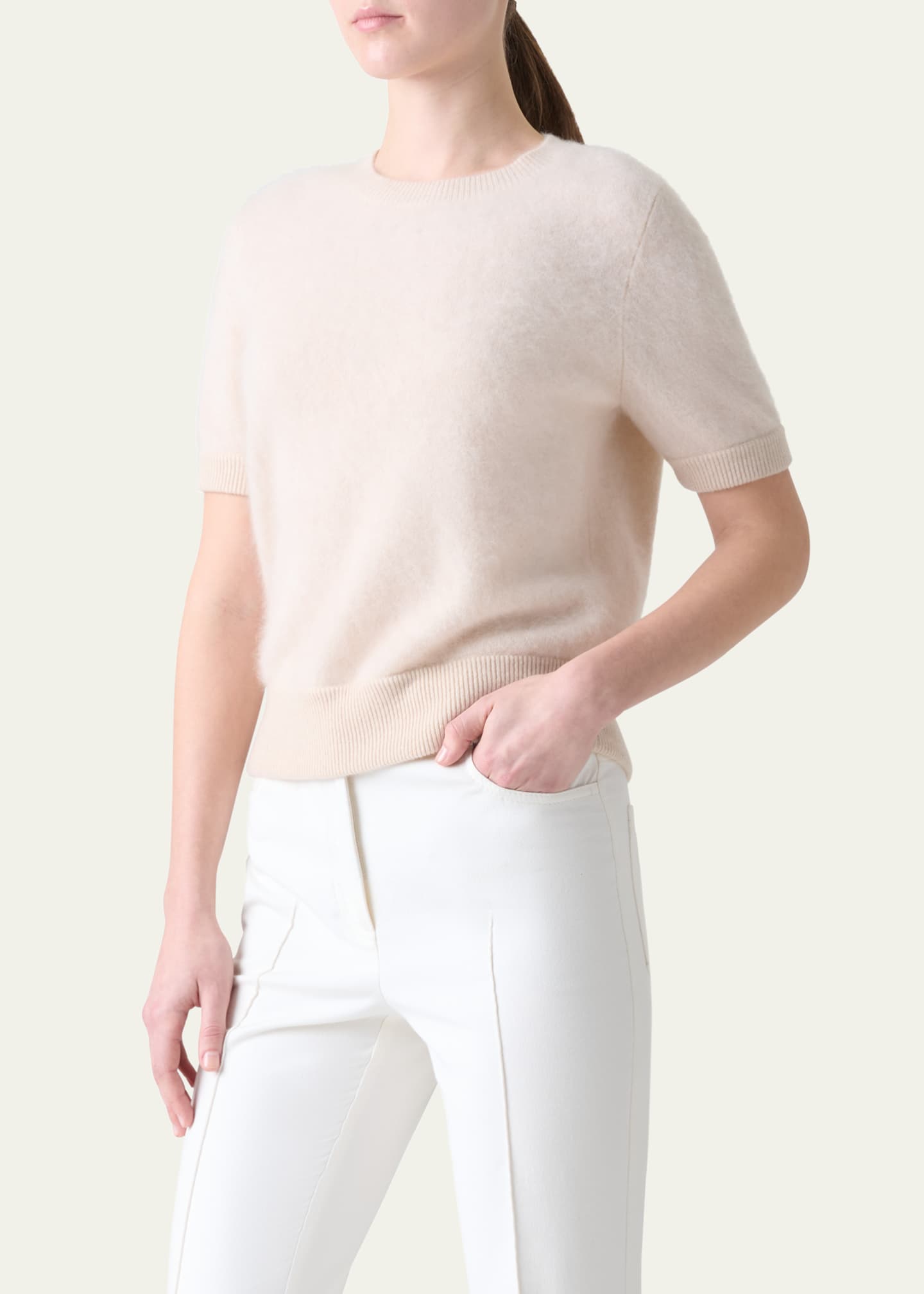Akris Brushed Cashmere Sweater Image 4 of 5