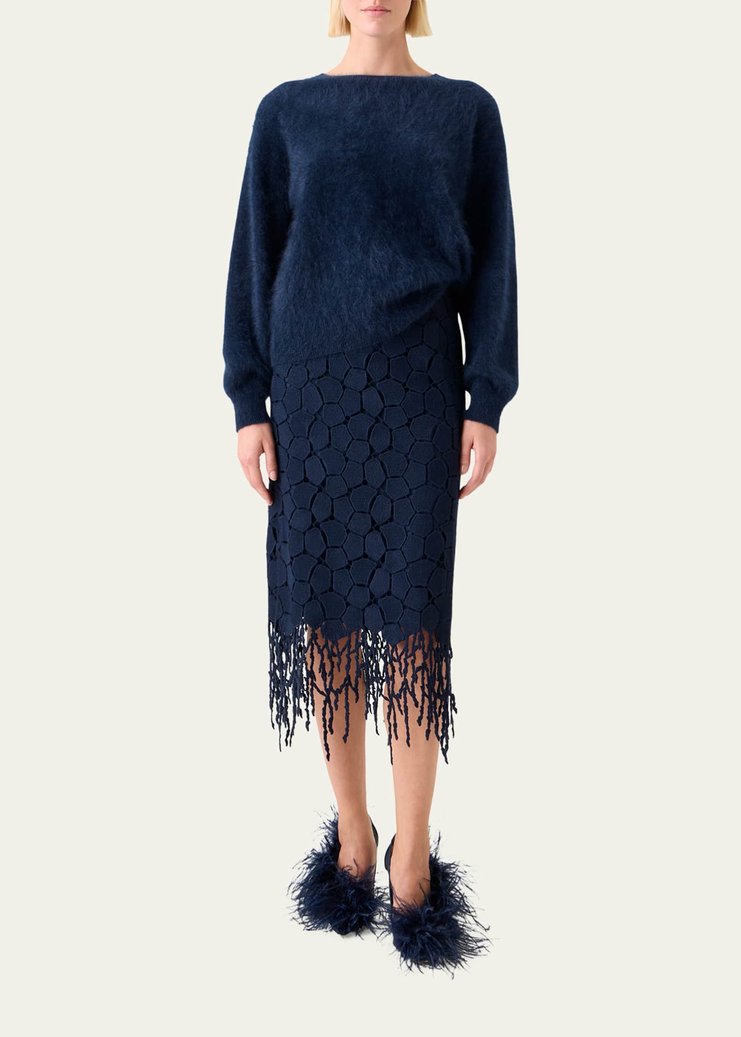 Brushed Cashmere Crewneck Sweater