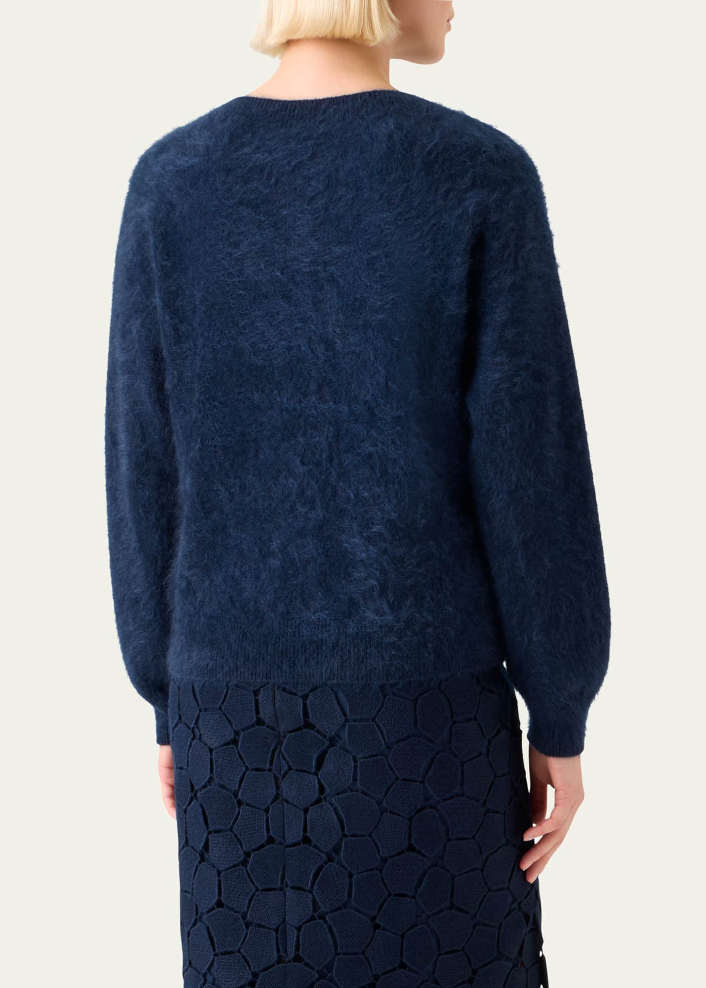 Brushed Cashmere Crewneck Sweater