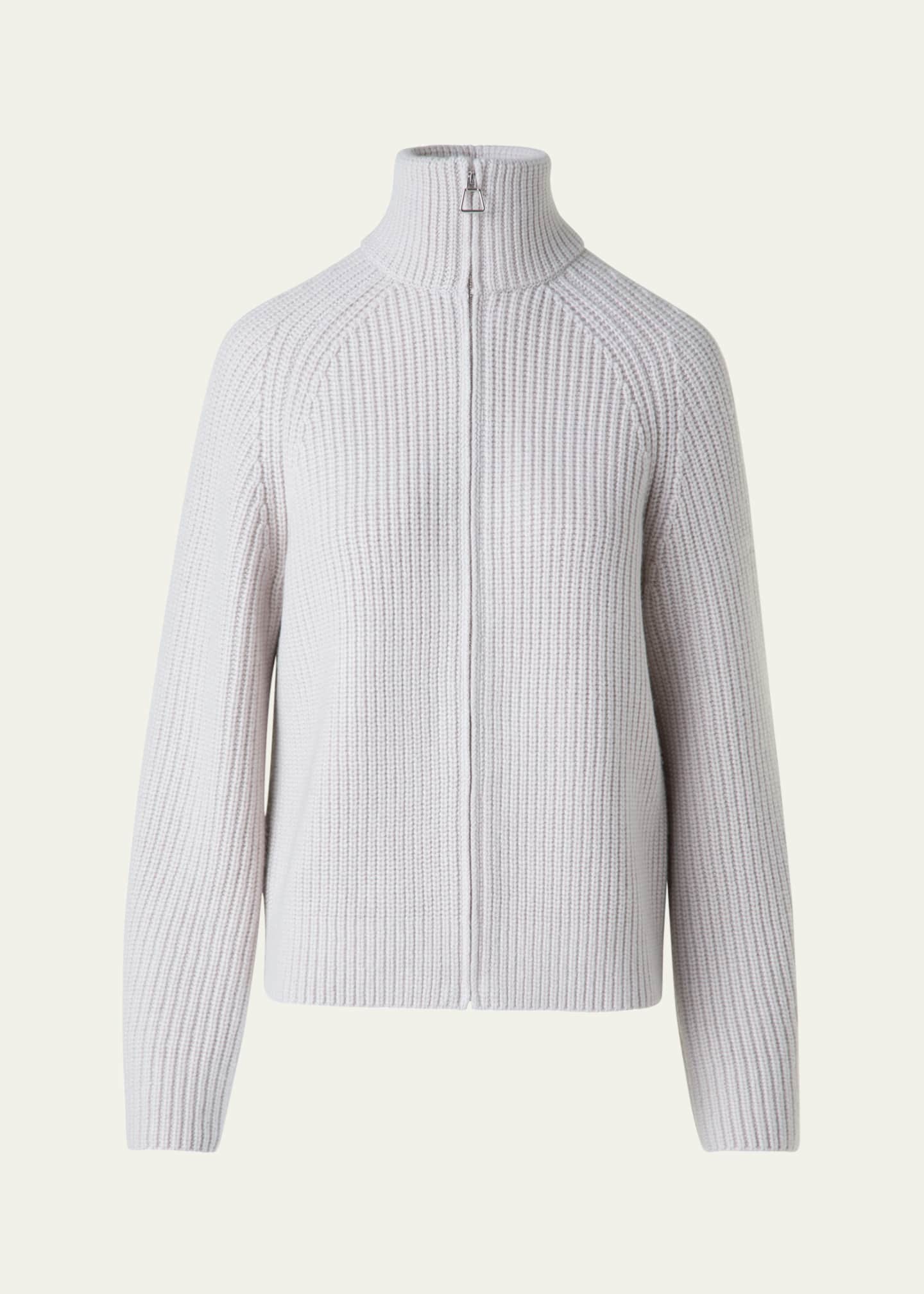 Akris Zip-Front Cashmere Cardigan Image 1 of 5