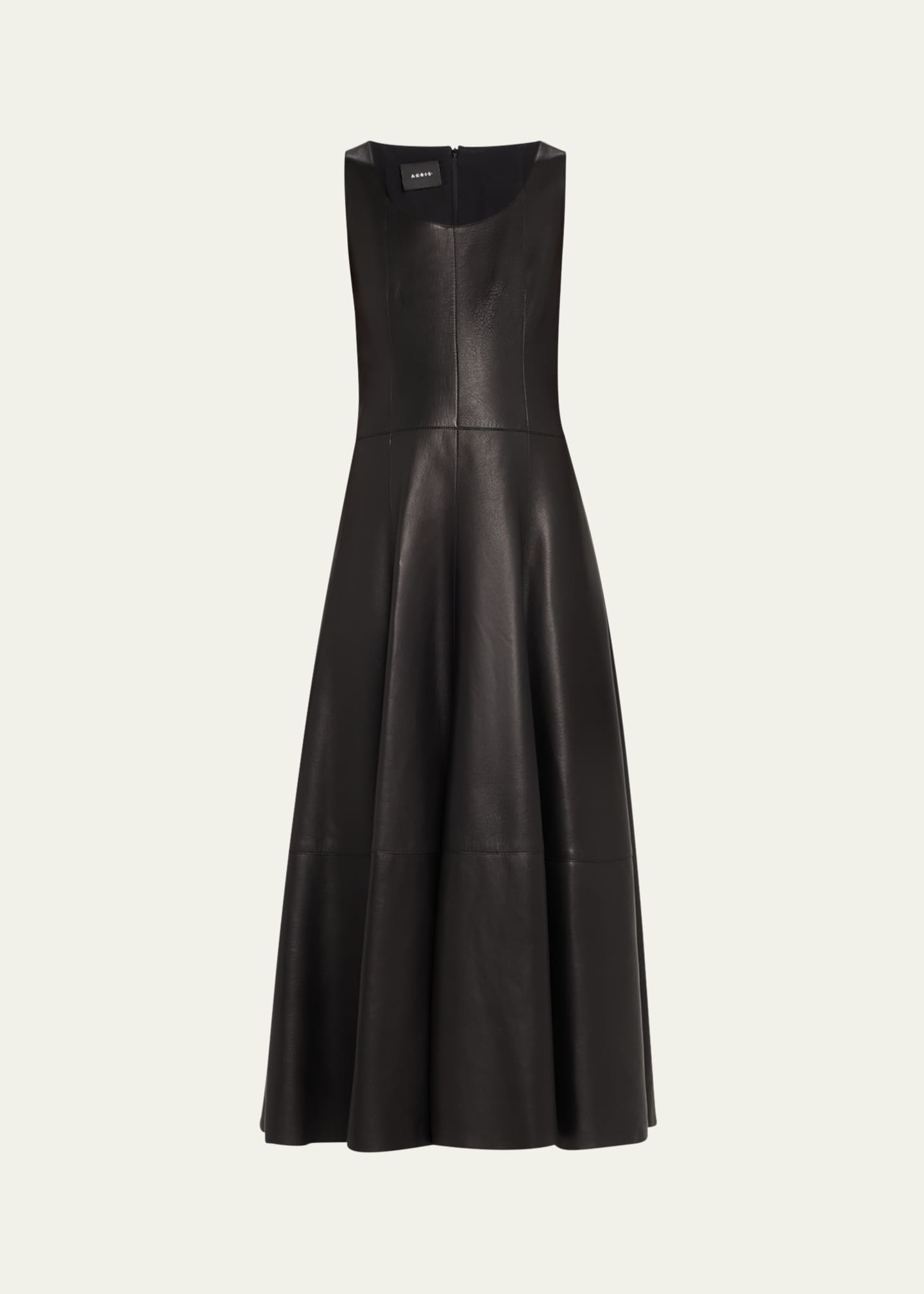 Akris Nappa Leather Midi Dress Image 1 of 5