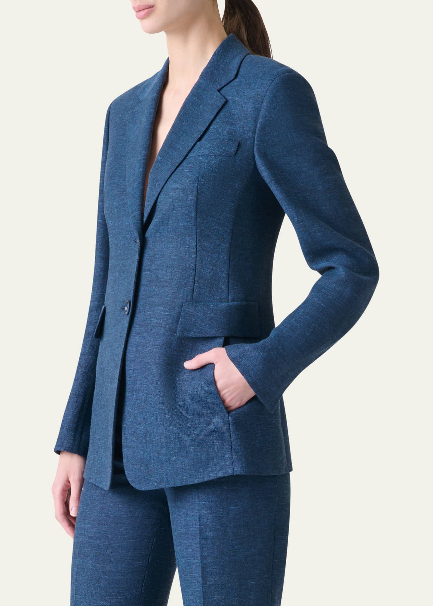 Akris Taddeo Linen Jacket Image 4 of 5