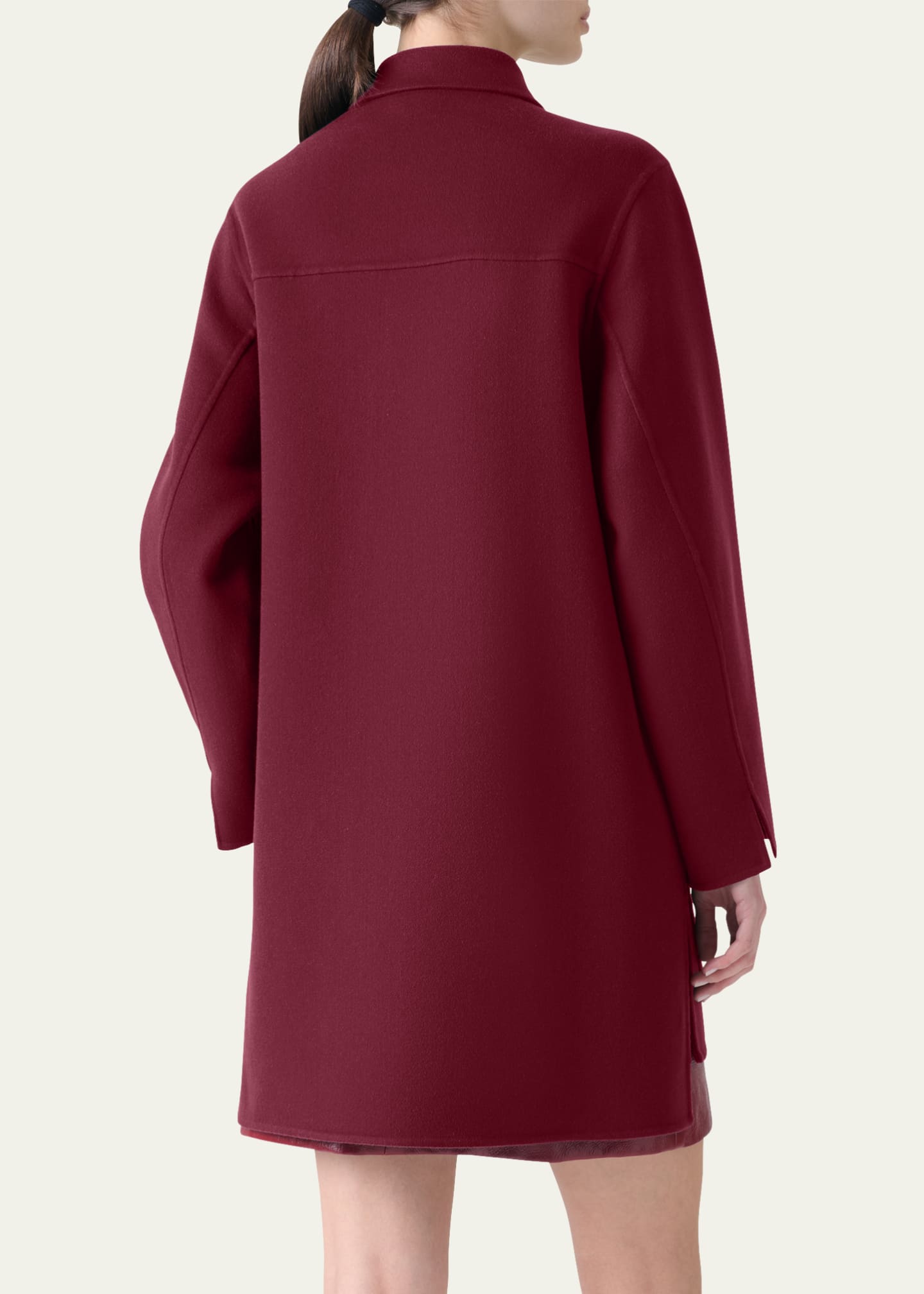 Akris Fabiola Double-Face Cashmere Coat Image 3 of 5