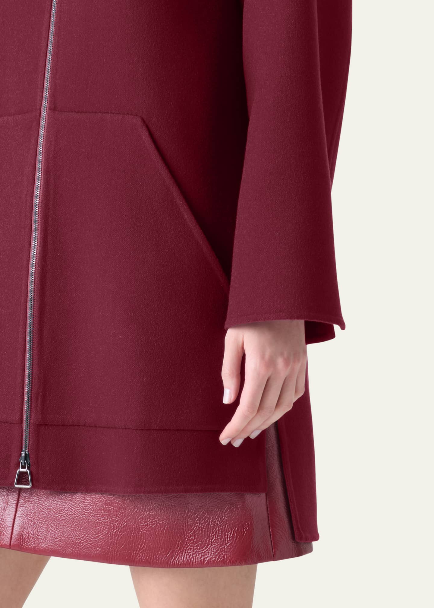 Akris Fabiola Double-Face Cashmere Coat Image 5 of 5