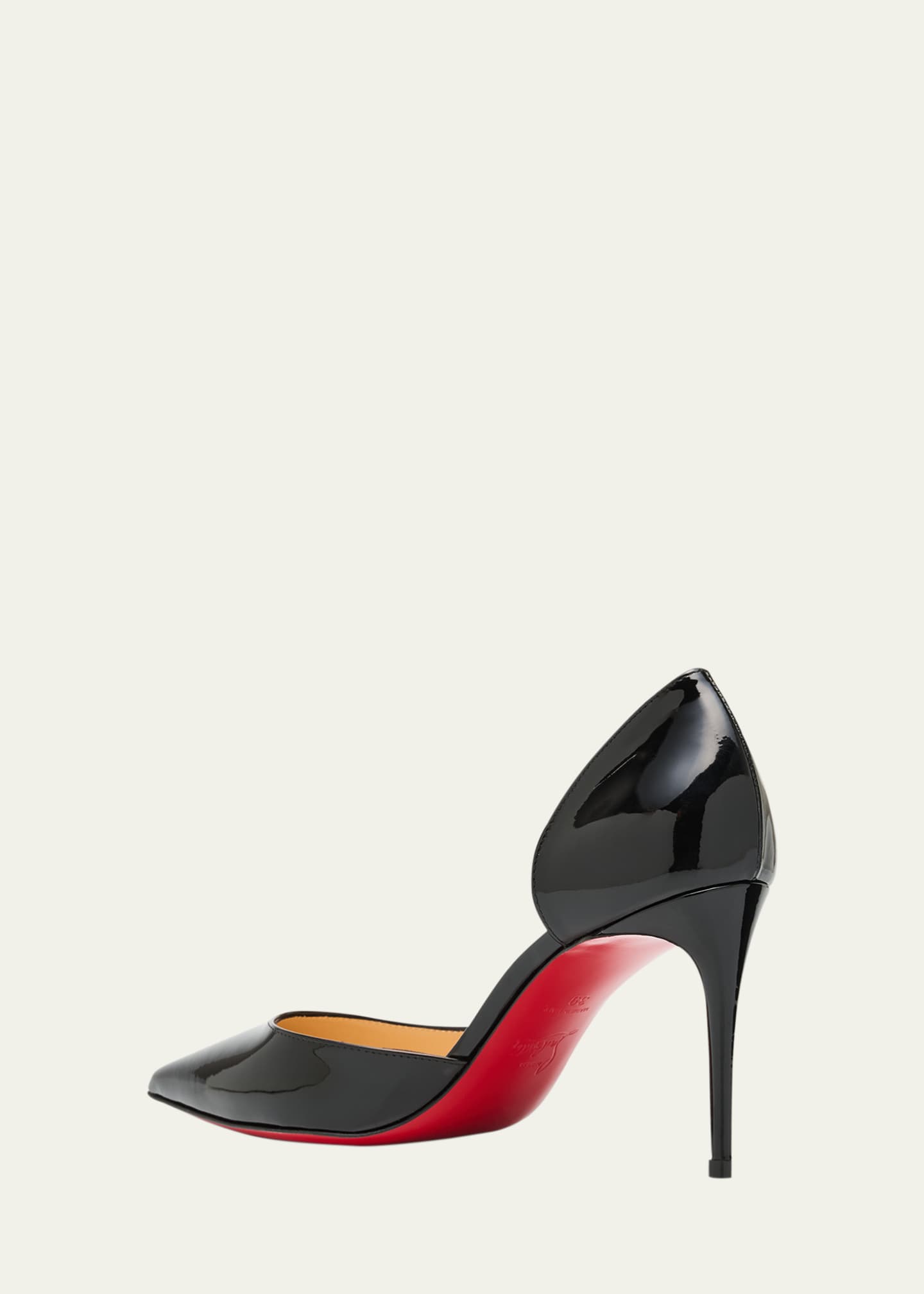 Christian Louboutin Iriza Patent Leather Red Sole Pumps Image 4 of 6