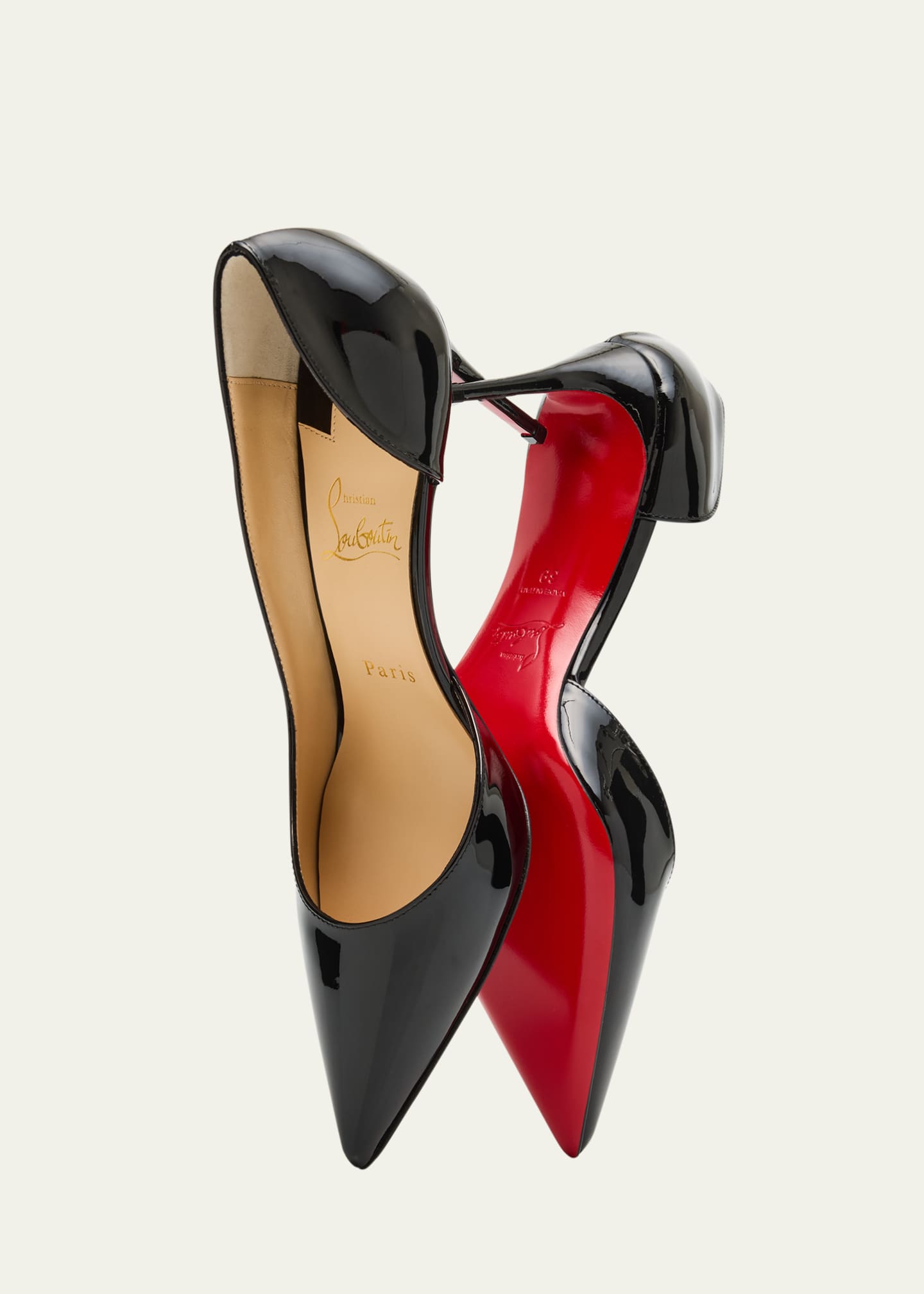 Christian Louboutin Iriza Patent Leather Red Sole Pumps Image 5 of 6