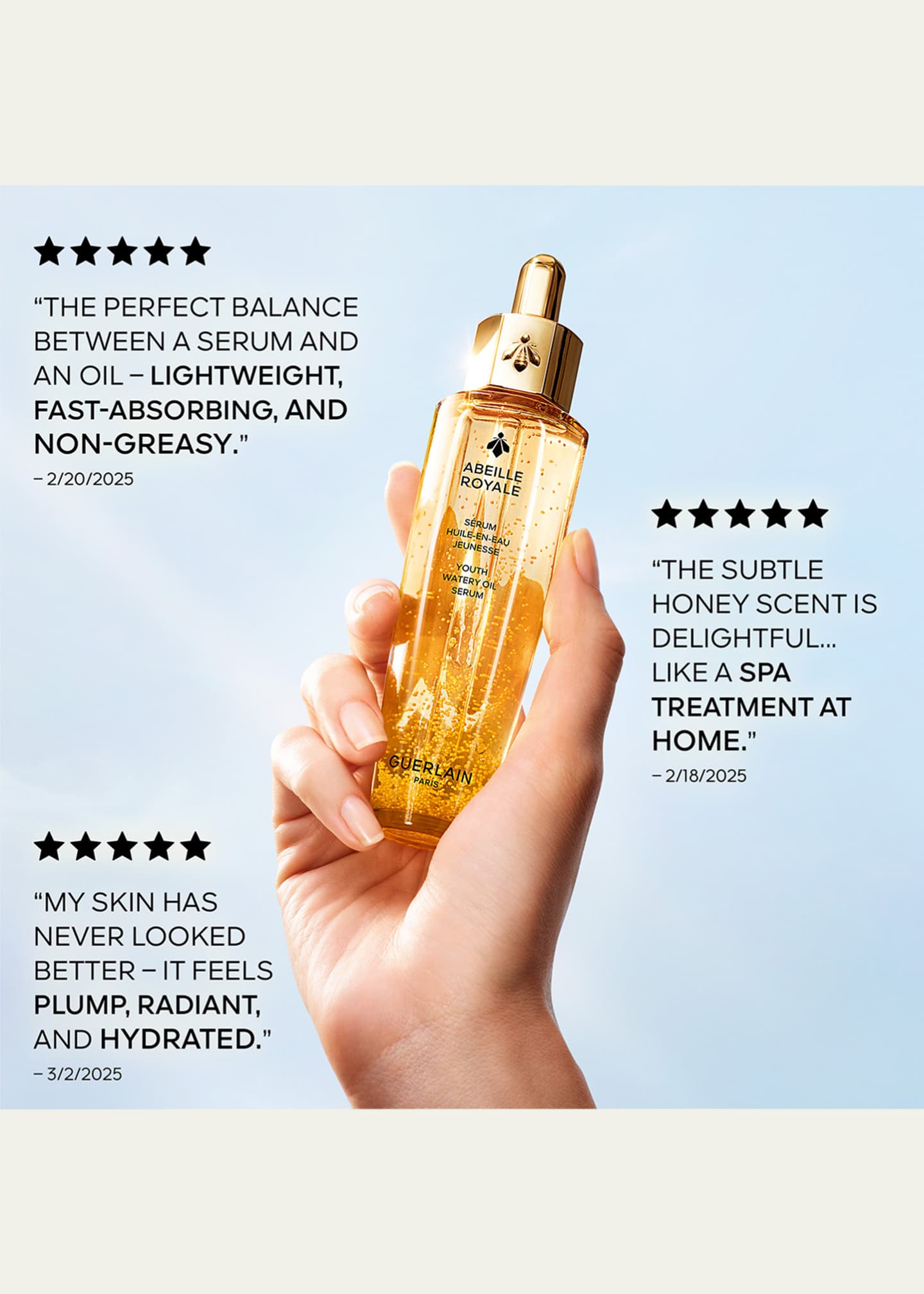 Guerlain Abeille Royale Youth Watery Oil Serum, 0.5 oz. Image 5 of 5