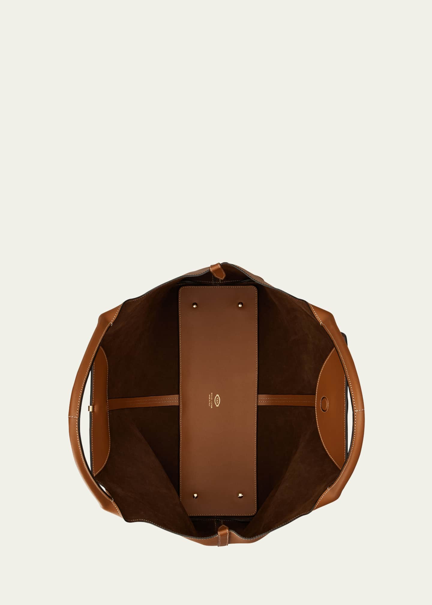 Tod's Calfskin Leather Shopping Top-Handle Bag Image 2 of 3