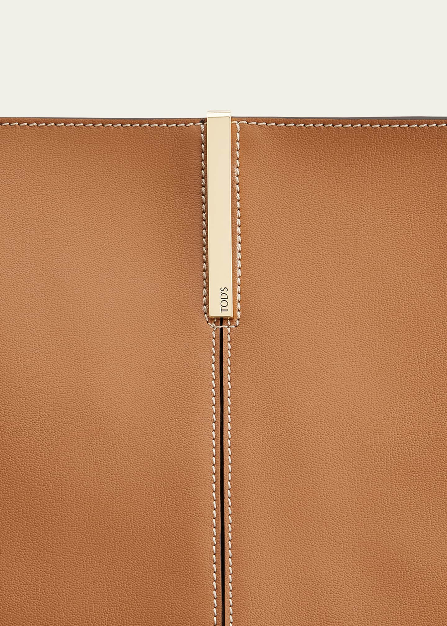 Tod's Calfskin Leather Shopping Top-Handle Bag Image 3 of 3