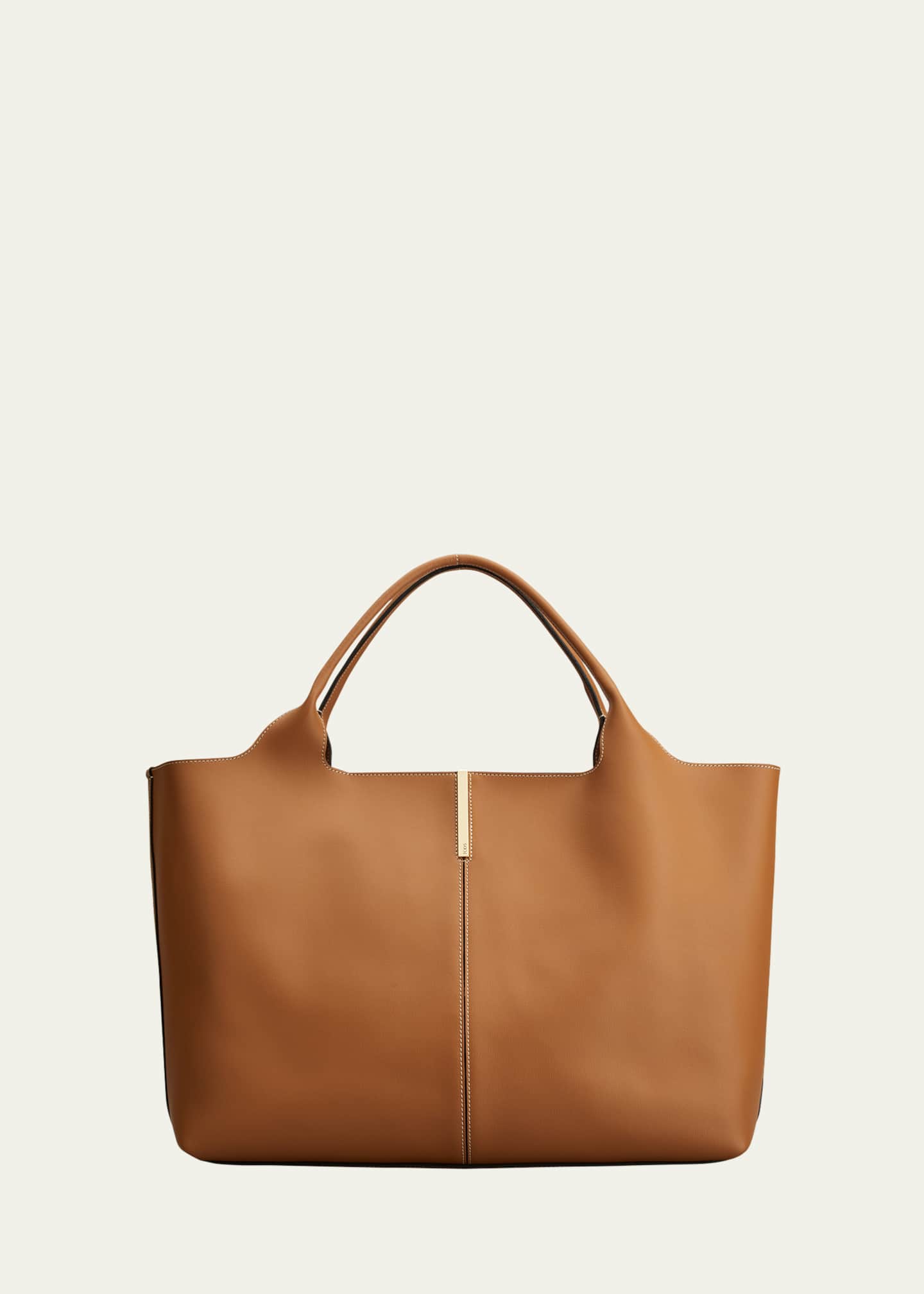 Tod's Calfskin Leather Shopping Top-Handle Bag Image 1 of 3