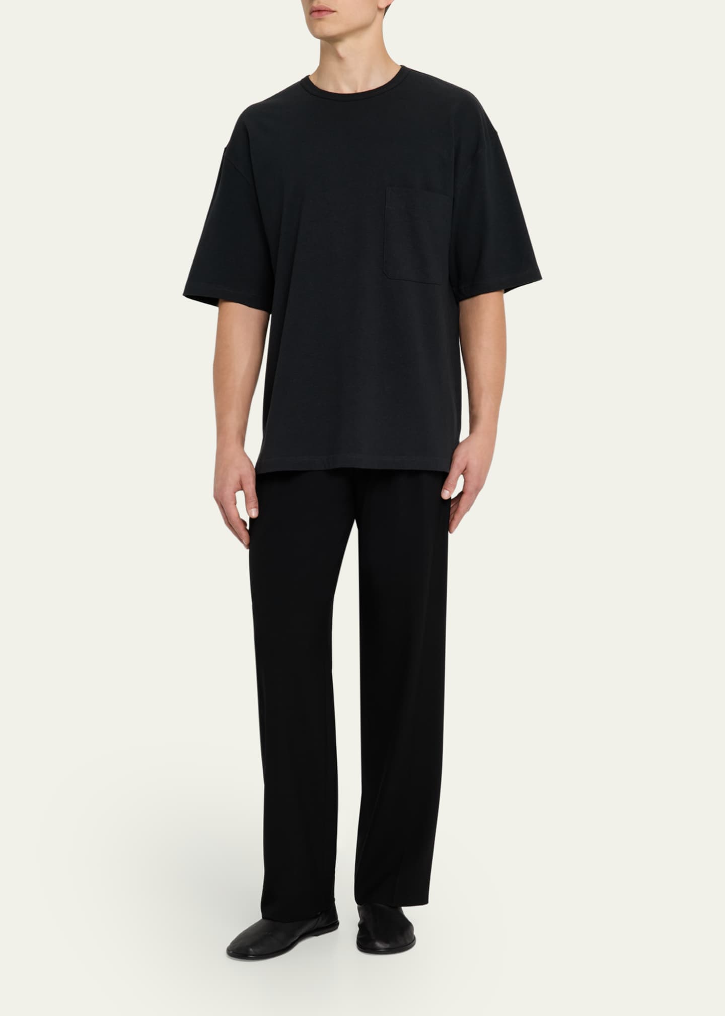LEMAIRE Men's Boxy Jersey T-Shirt Image 2 of 5