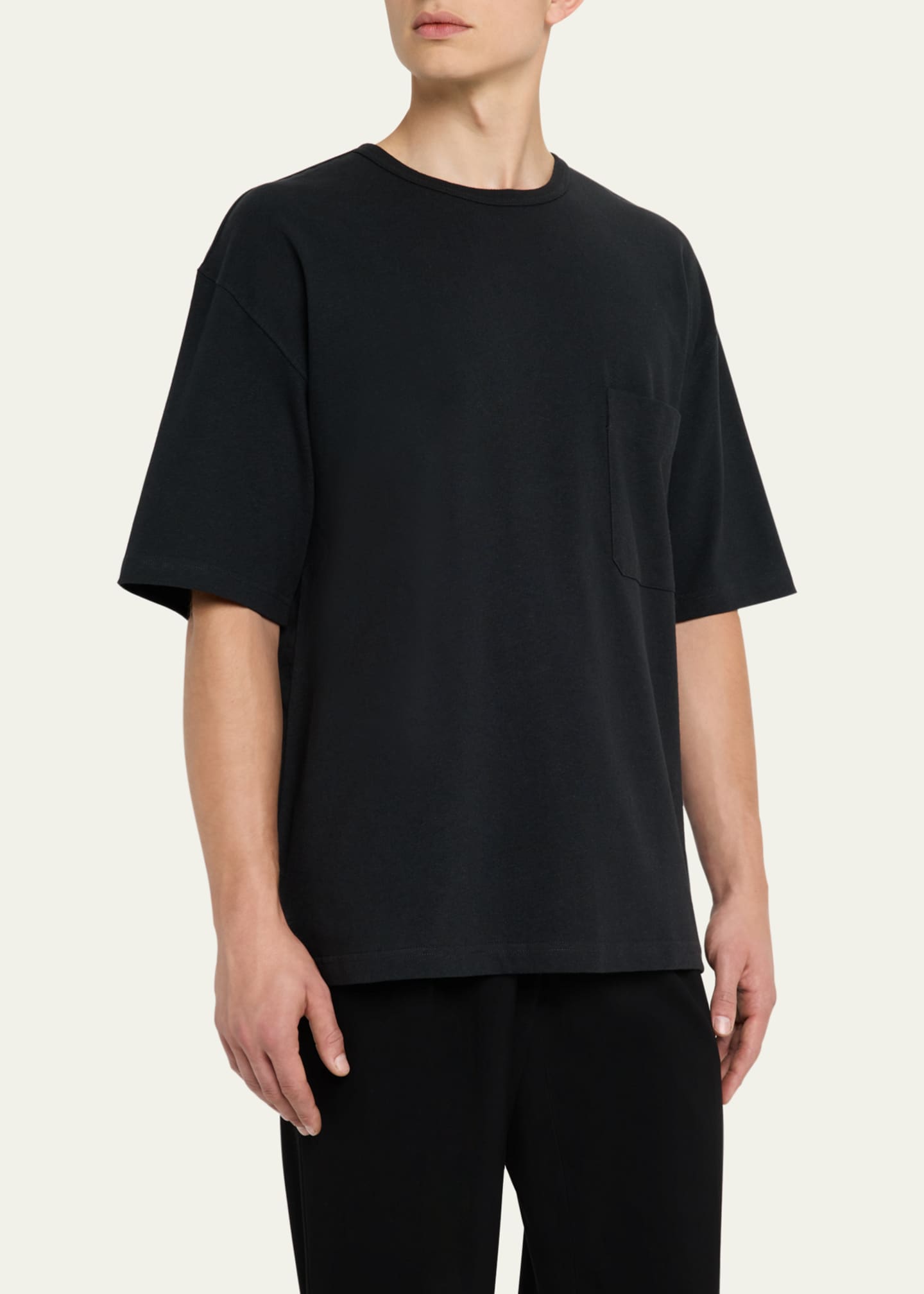 LEMAIRE Men's Boxy Jersey T-Shirt Image 4 of 5