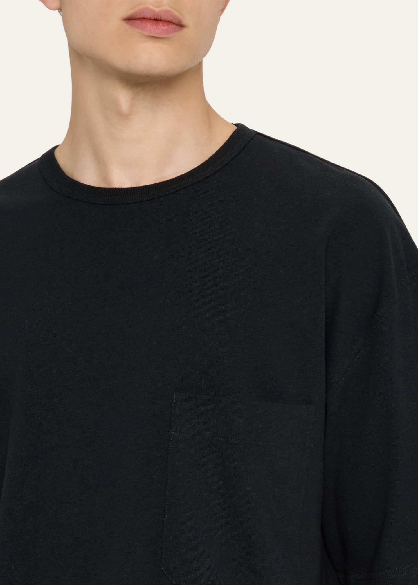 LEMAIRE Men's Boxy Jersey T-Shirt Image 5 of 5