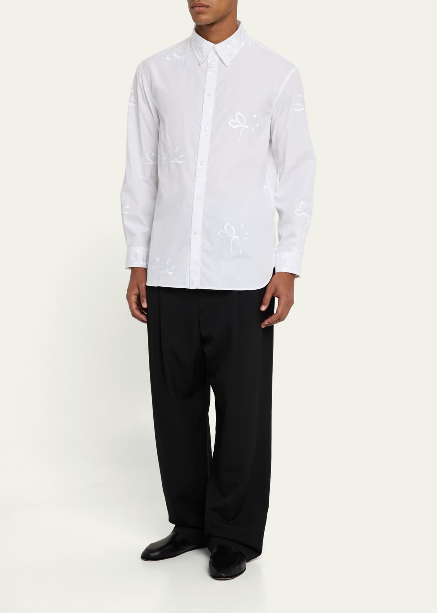 LEMAIRE Men's Drawstring Pleated Pants Image 2 of 5