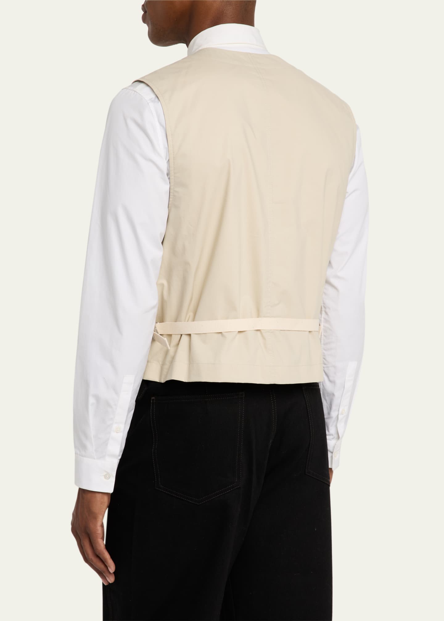 LEMAIRE Men's Ventile Cotton Technical Gilet Image 3 of 5