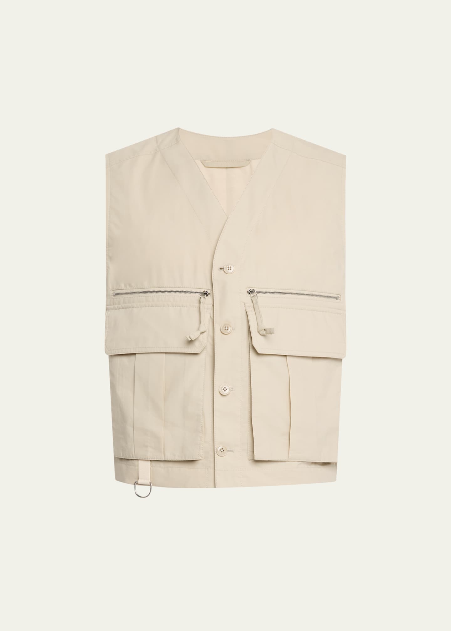 LEMAIRE Men's Ventile Cotton Technical Gilet Image 1 of 5