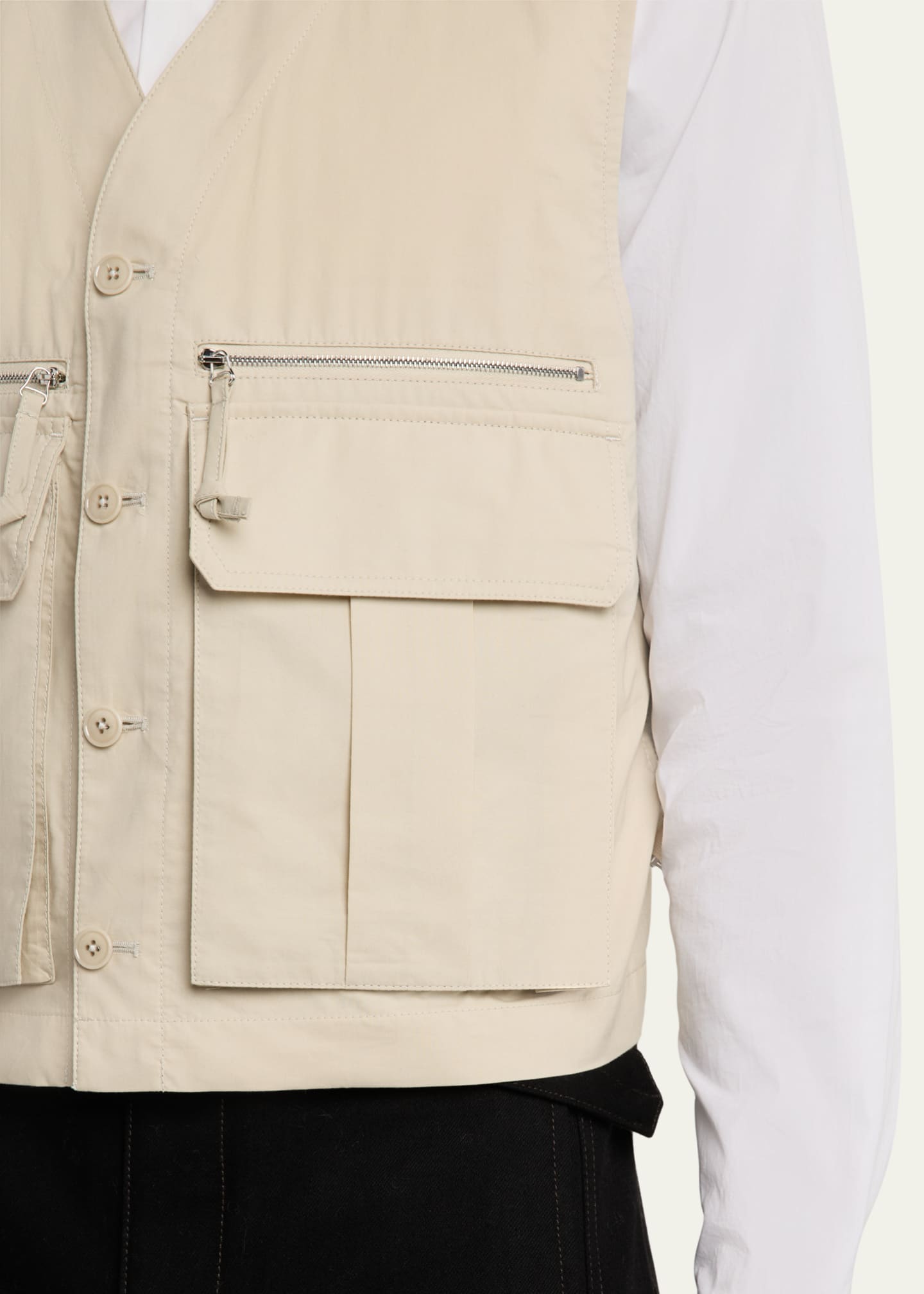 LEMAIRE Men's Ventile Cotton Technical Gilet Image 5 of 5