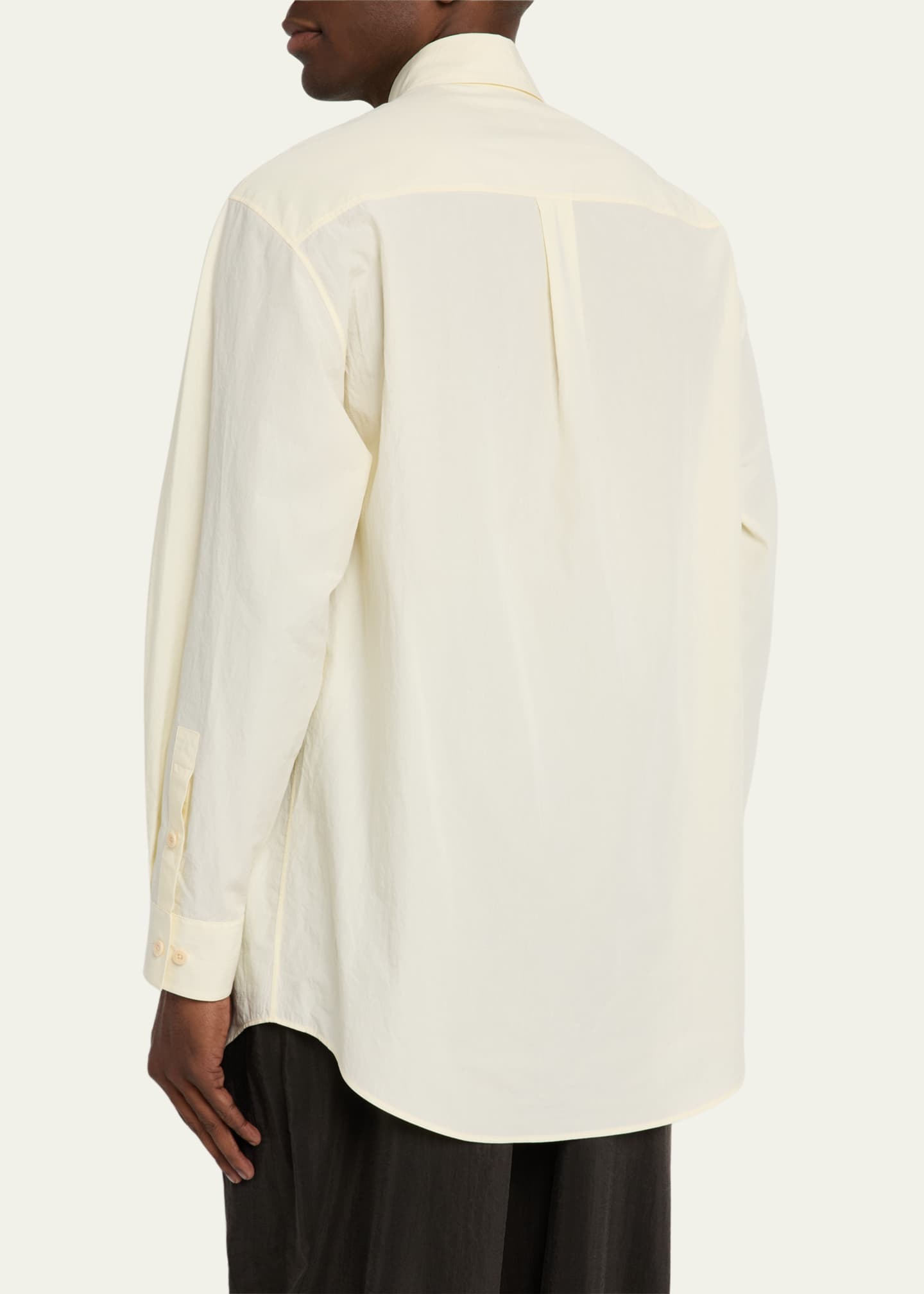 LEMAIRE Men's Crepe Double-Pocket Sport Shirt Image 3 of 5