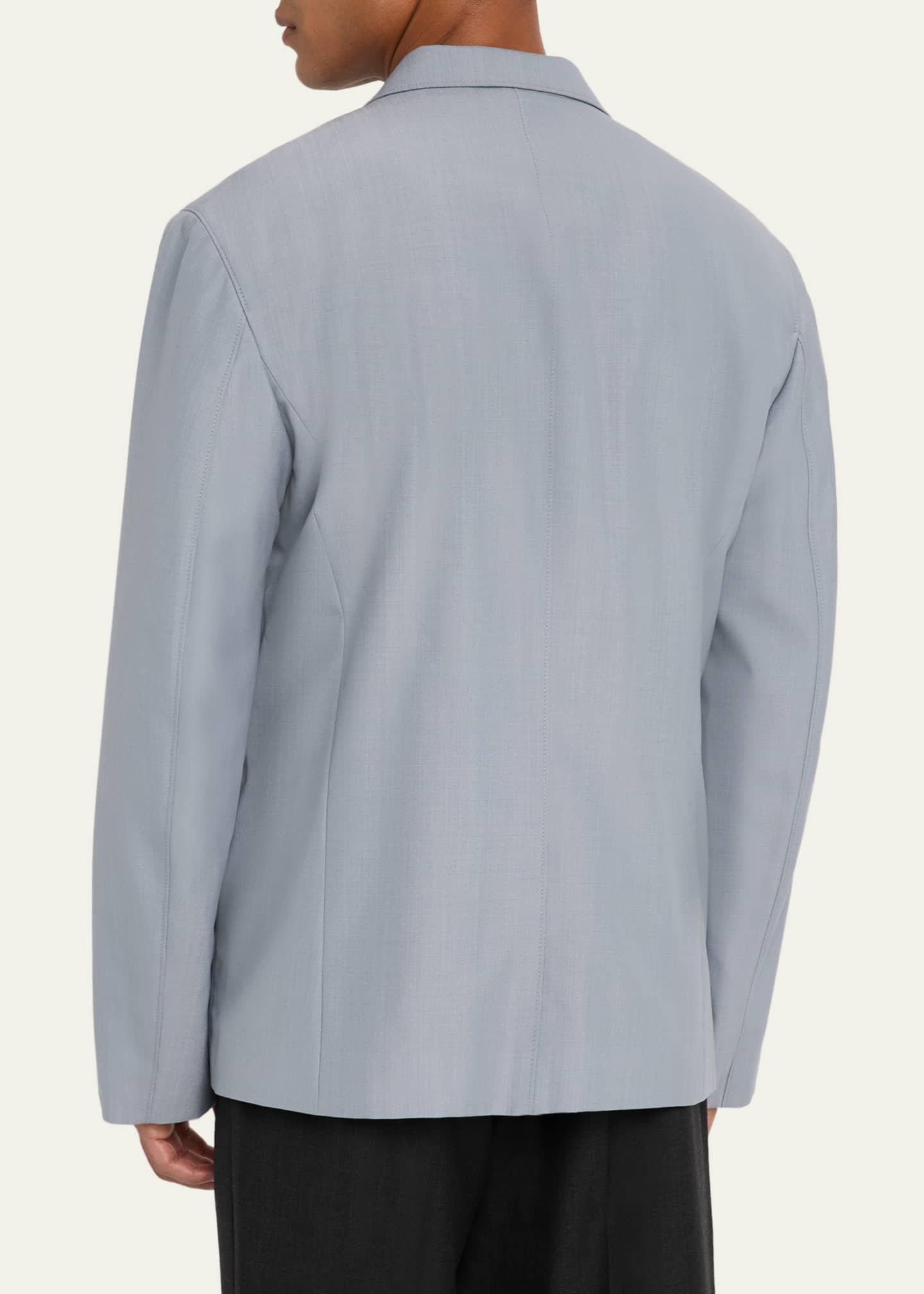 LEMAIRE Men's Tailored Melange Single-Breasted Jacket Image 3 of 8