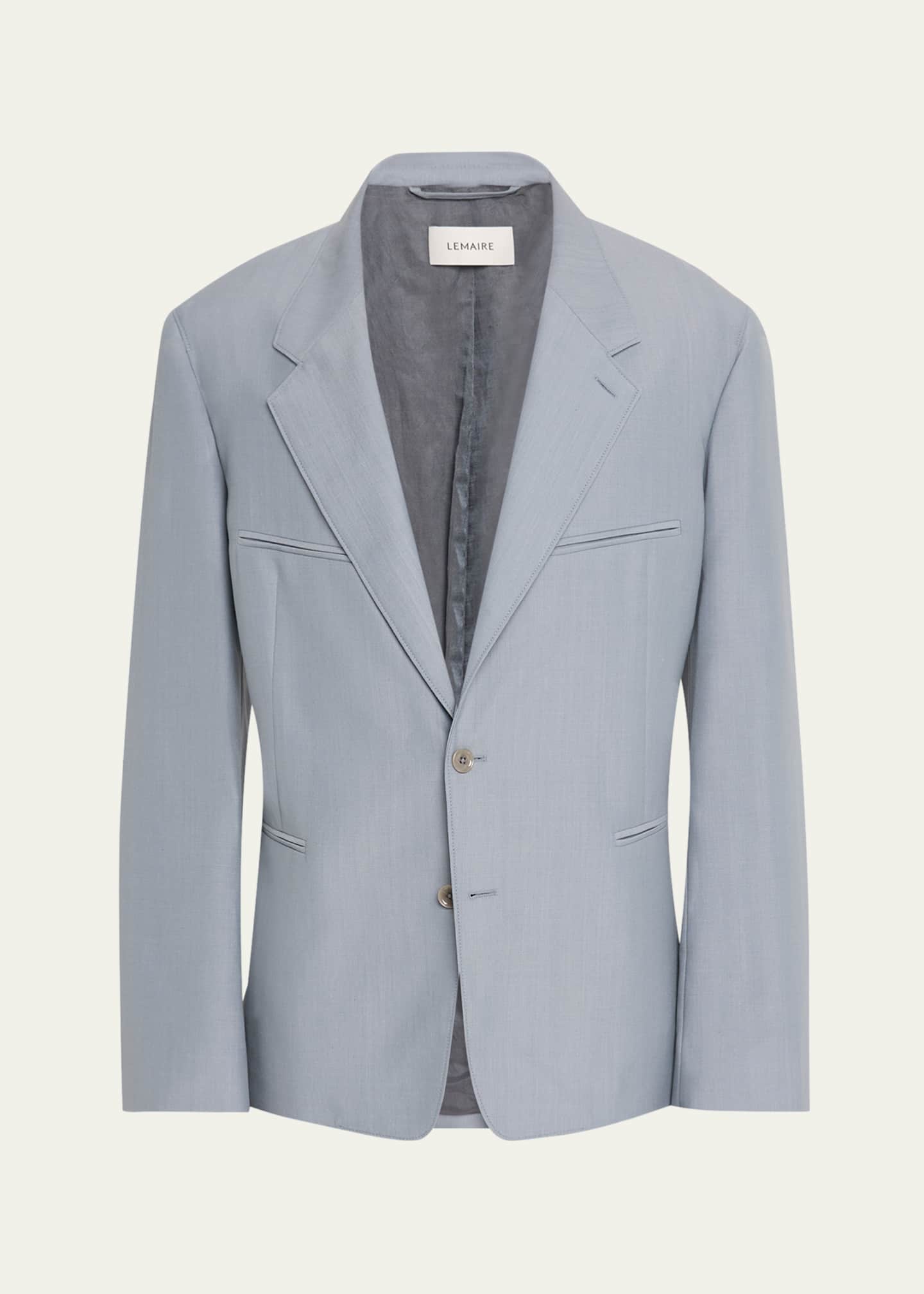 LEMAIRE Men's Tailored Melange Single-Breasted Jacket Image 1 of 8