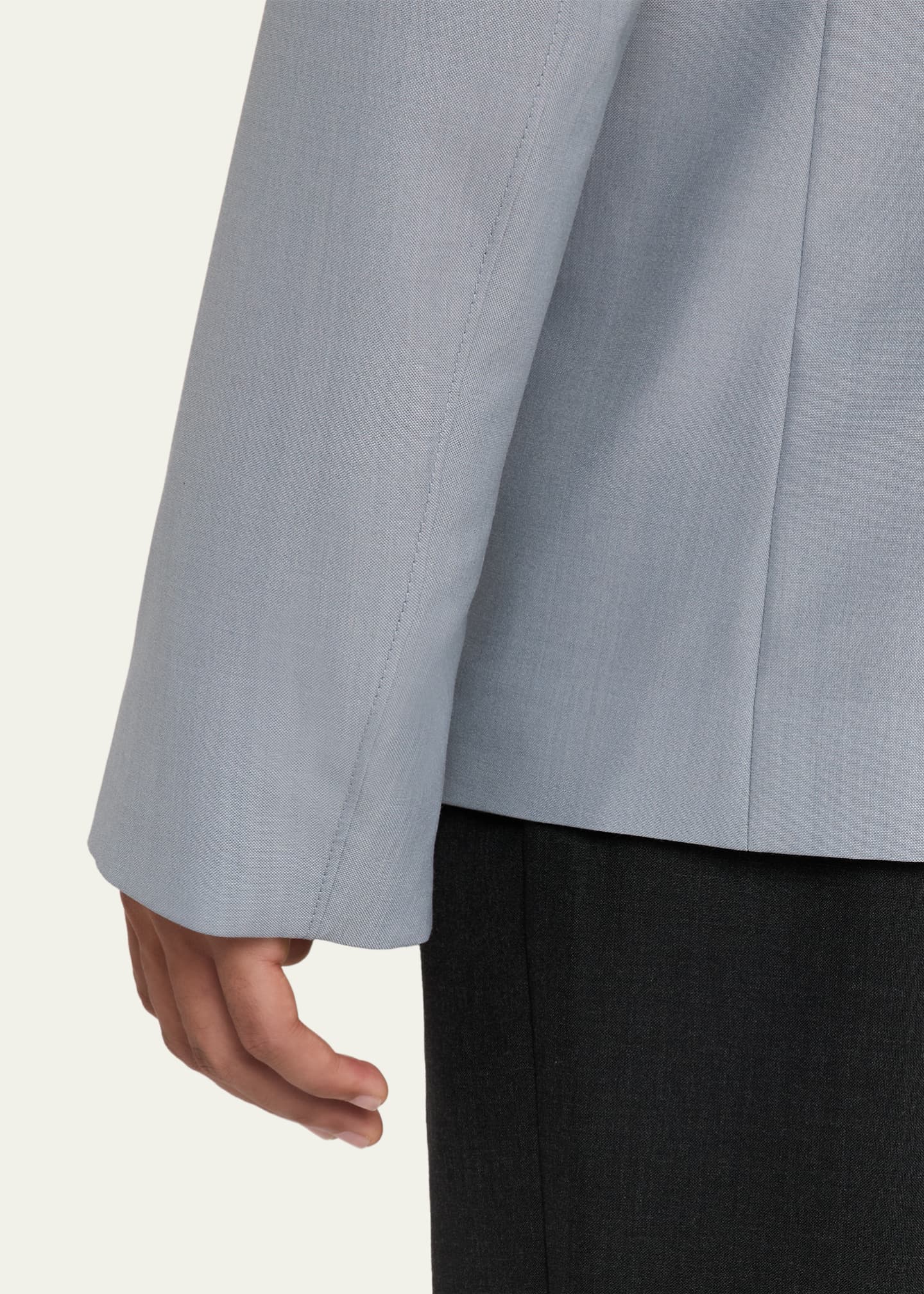 LEMAIRE Men's Tailored Melange Single-Breasted Jacket Image 8 of 8