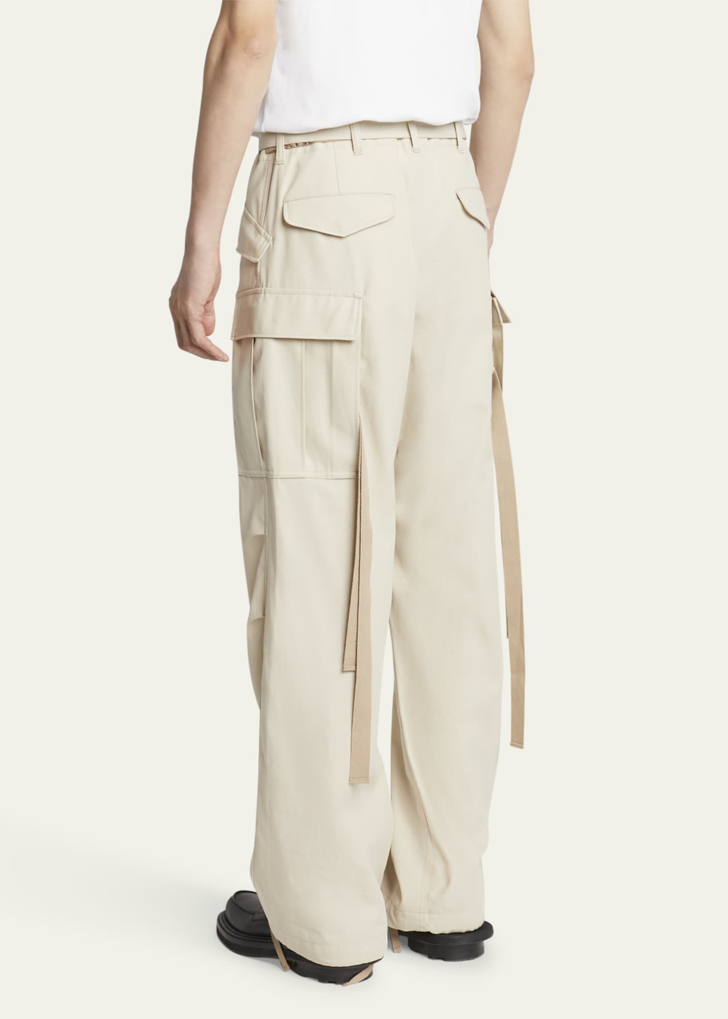 SACAI Men's Twill Multi-Pocket Cargo Pants Image 3 of 5