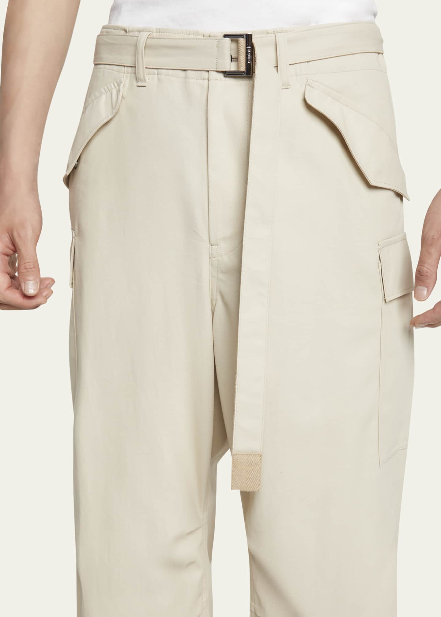 SACAI Men's Twill Multi-Pocket Cargo Pants Image 5 of 5