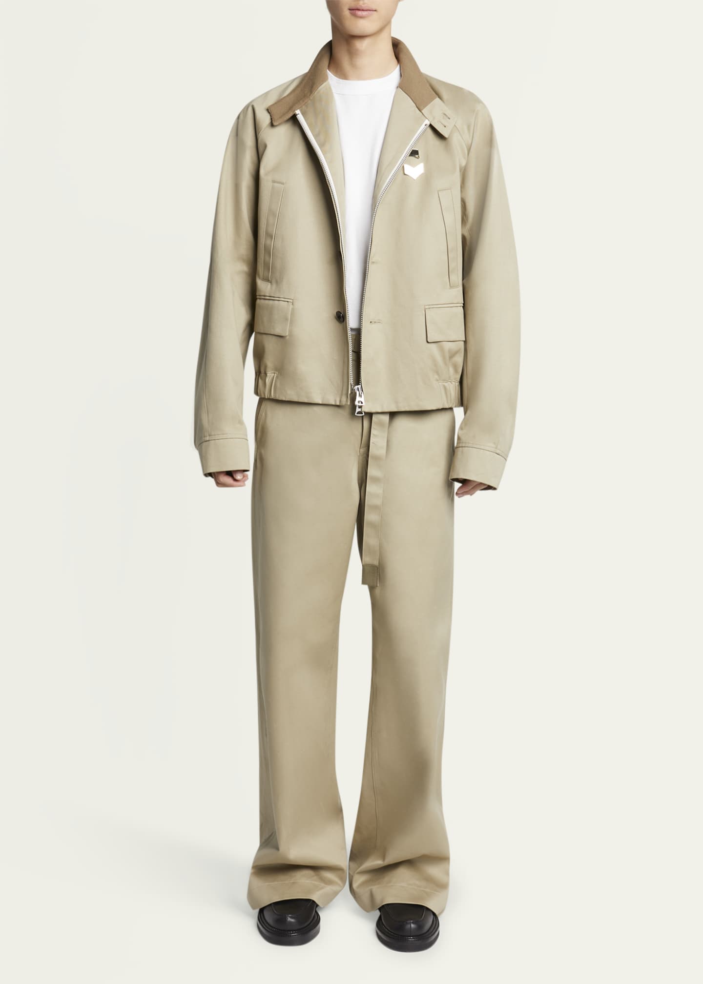 SACAI Men's Chino Harrington Jacket Image 2 of 5