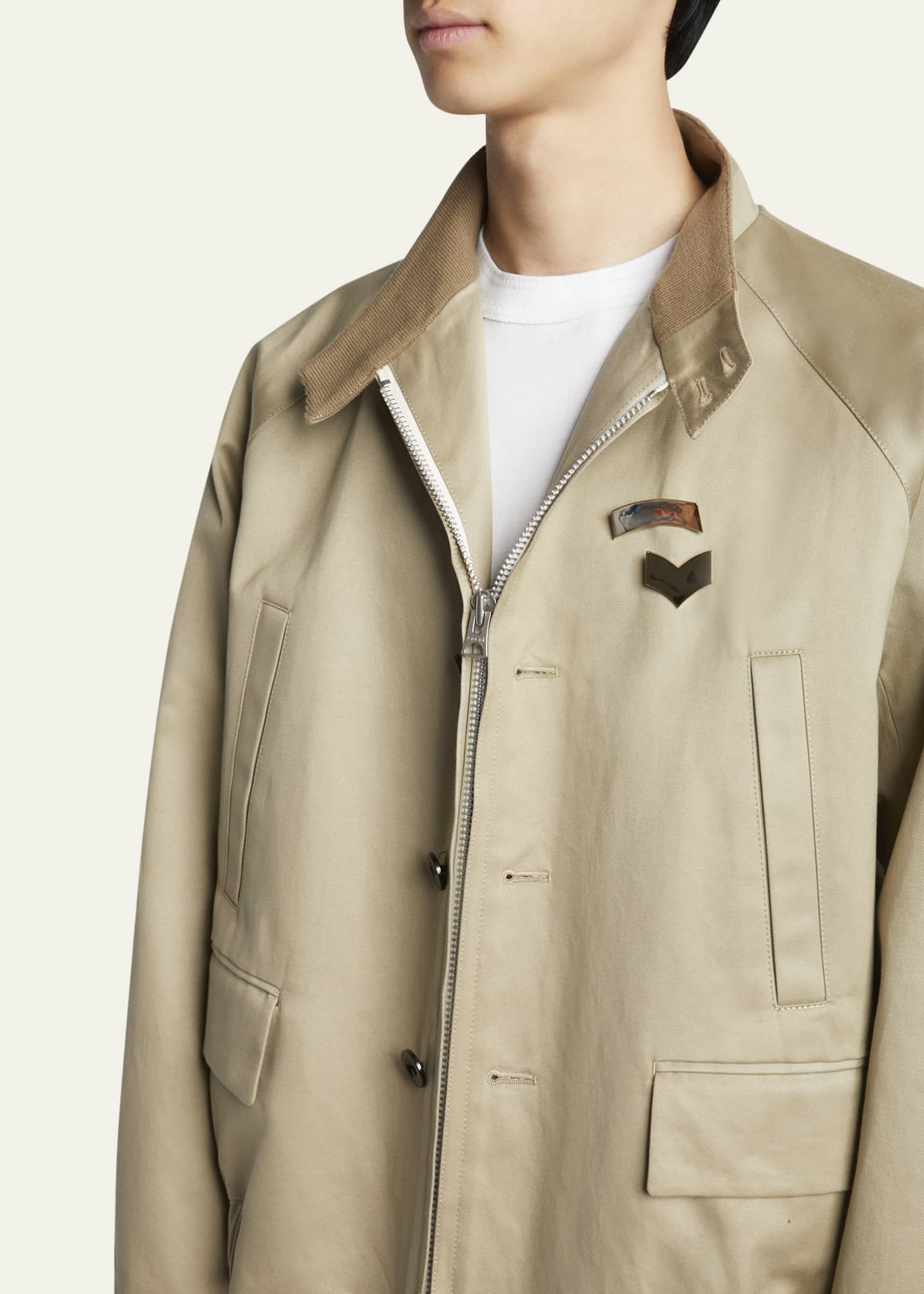 SACAI Men's Chino Harrington Jacket Image 5 of 5