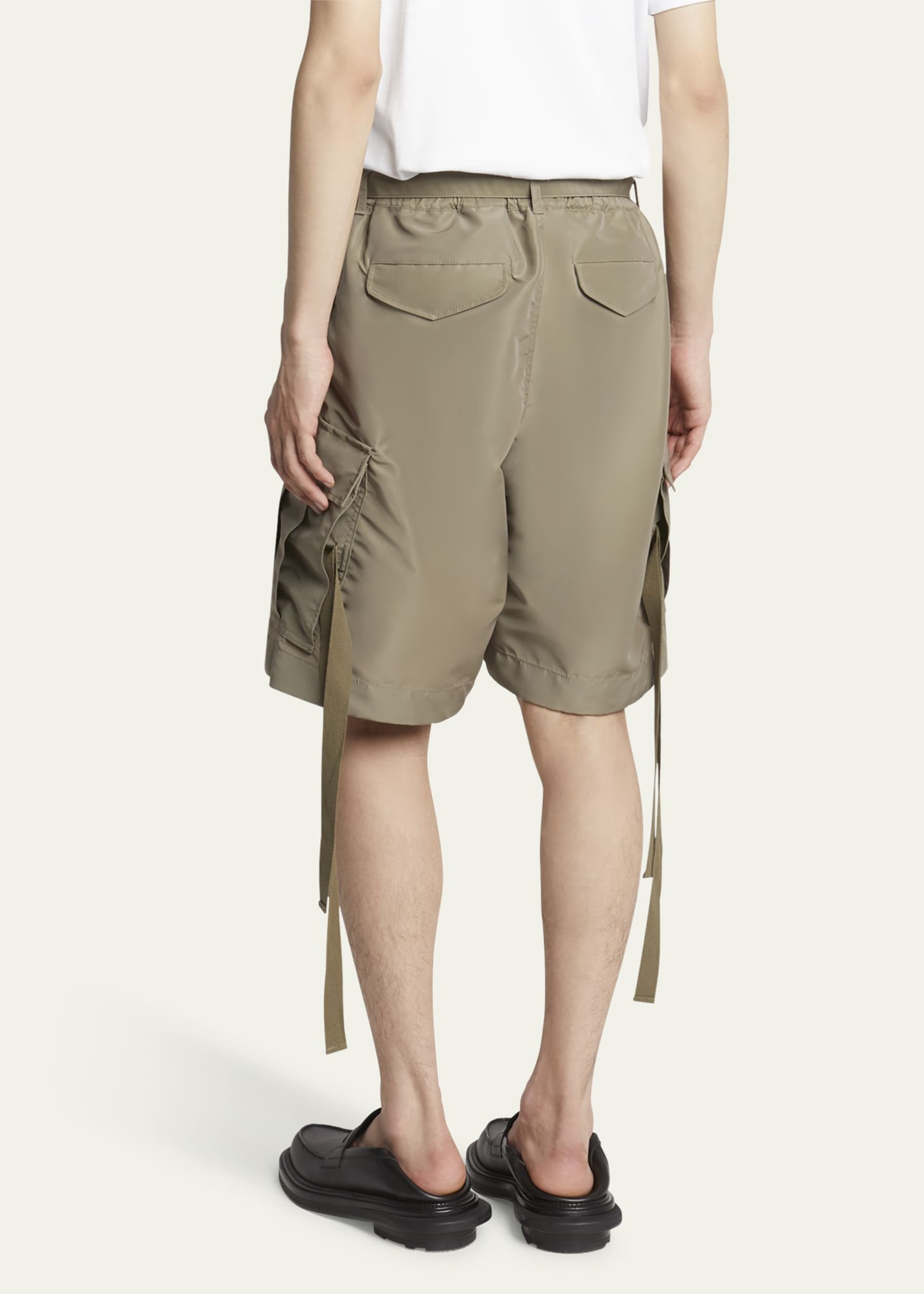 SACAI Men's Twill Cargo Strap Shorts Image 3 of 5