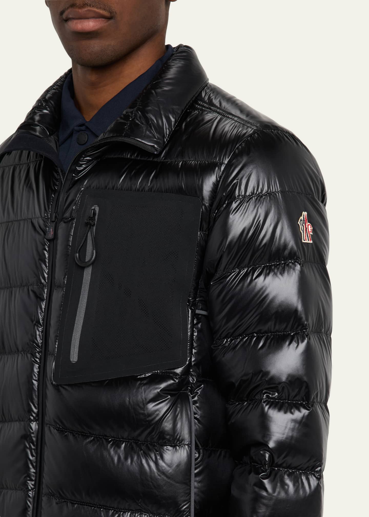 Moncler Grenoble Men's Fraser Shiny Ripstop Bomber Jacket Image 2 of 2