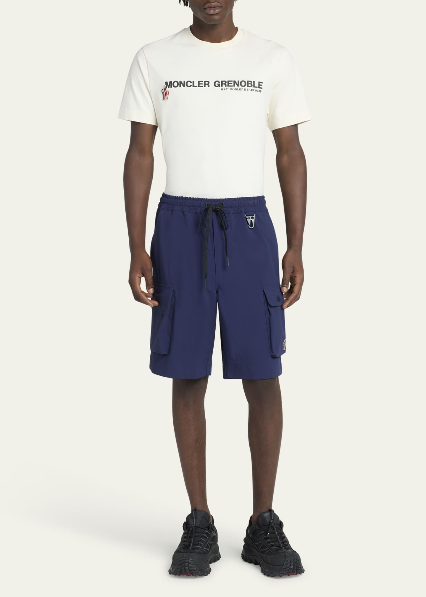 Moncler Grenoble Men's Poplin Cargo Shorts Image 2 of 5