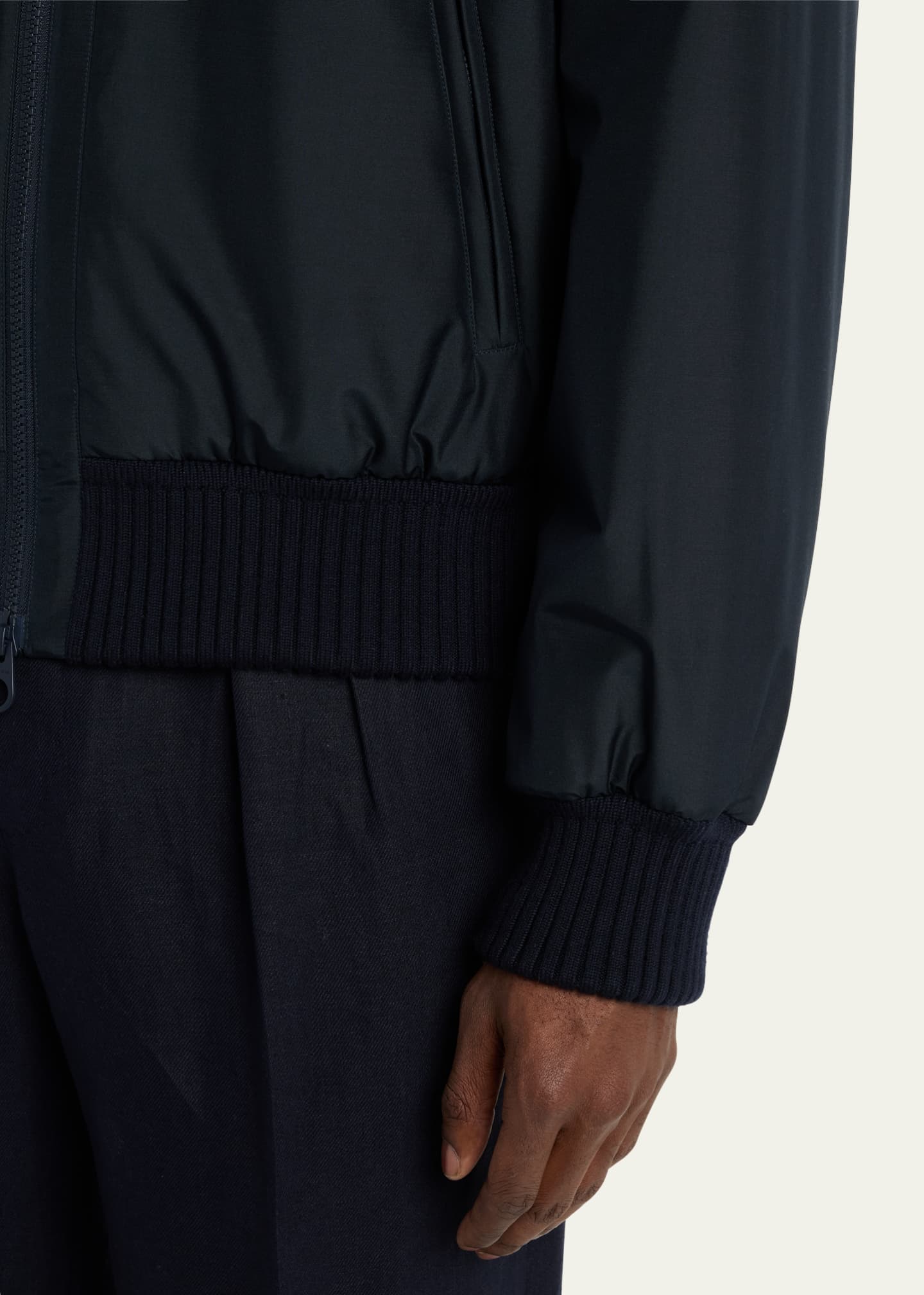 Loro Piana Men's Denzel Water-Repellent Bomber Jacket Image 5 of 5