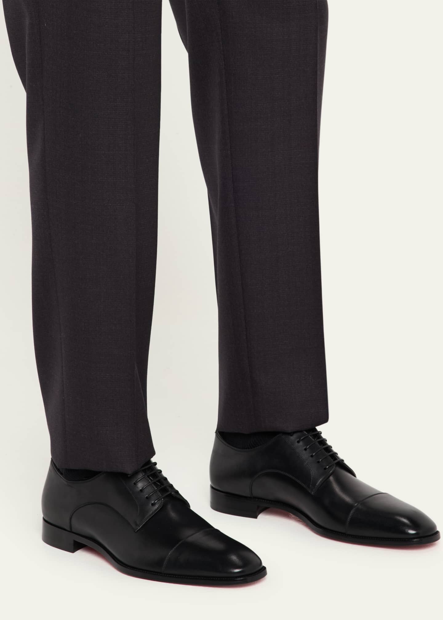black scalloped dress VHNY | Men's Alligator Shoes | Classic Alligator Oxfords | Black | 7 US / Normal main image 1