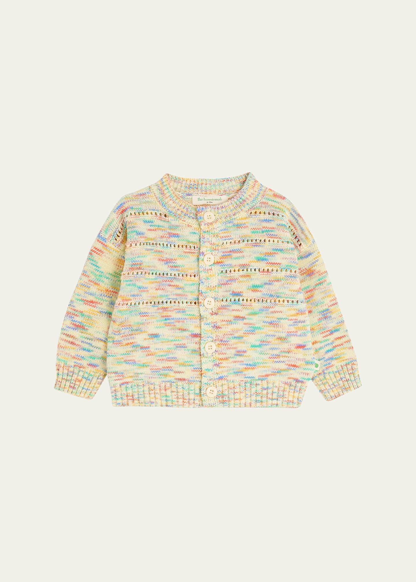 bonniemob Girl's Space Dye Cardigan, Size Newborn-24M