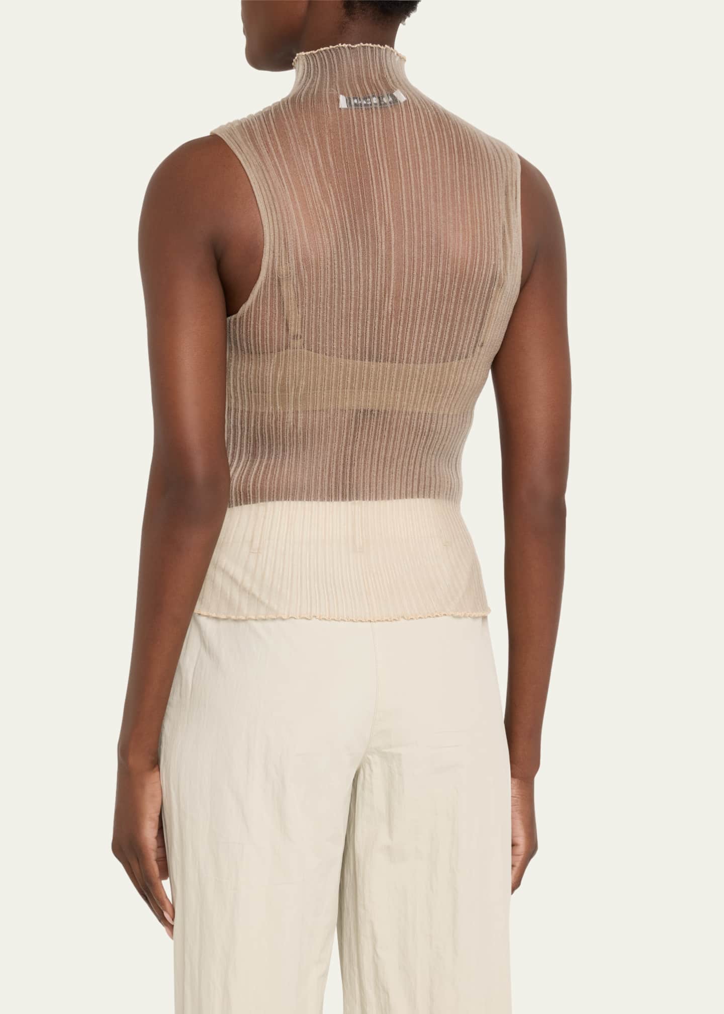 Aisling Camps Sleeveless Modern Mist Sheer Turtleneck Image 3 of 4