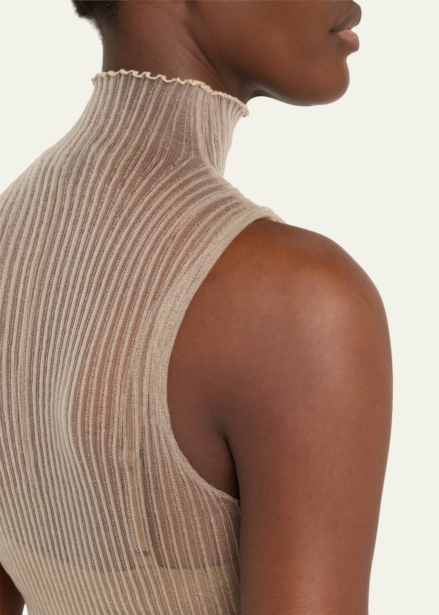 Aisling Camps Sleeveless Modern Mist Sheer Turtleneck Image 4 of 4