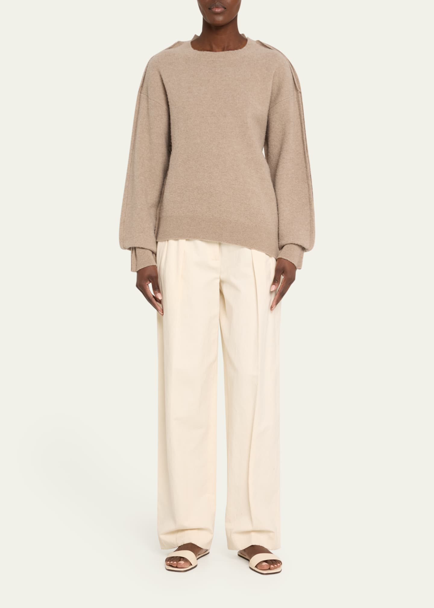 Aisling Camps Sculpted Merino Wool Pullover Image 2 of 5