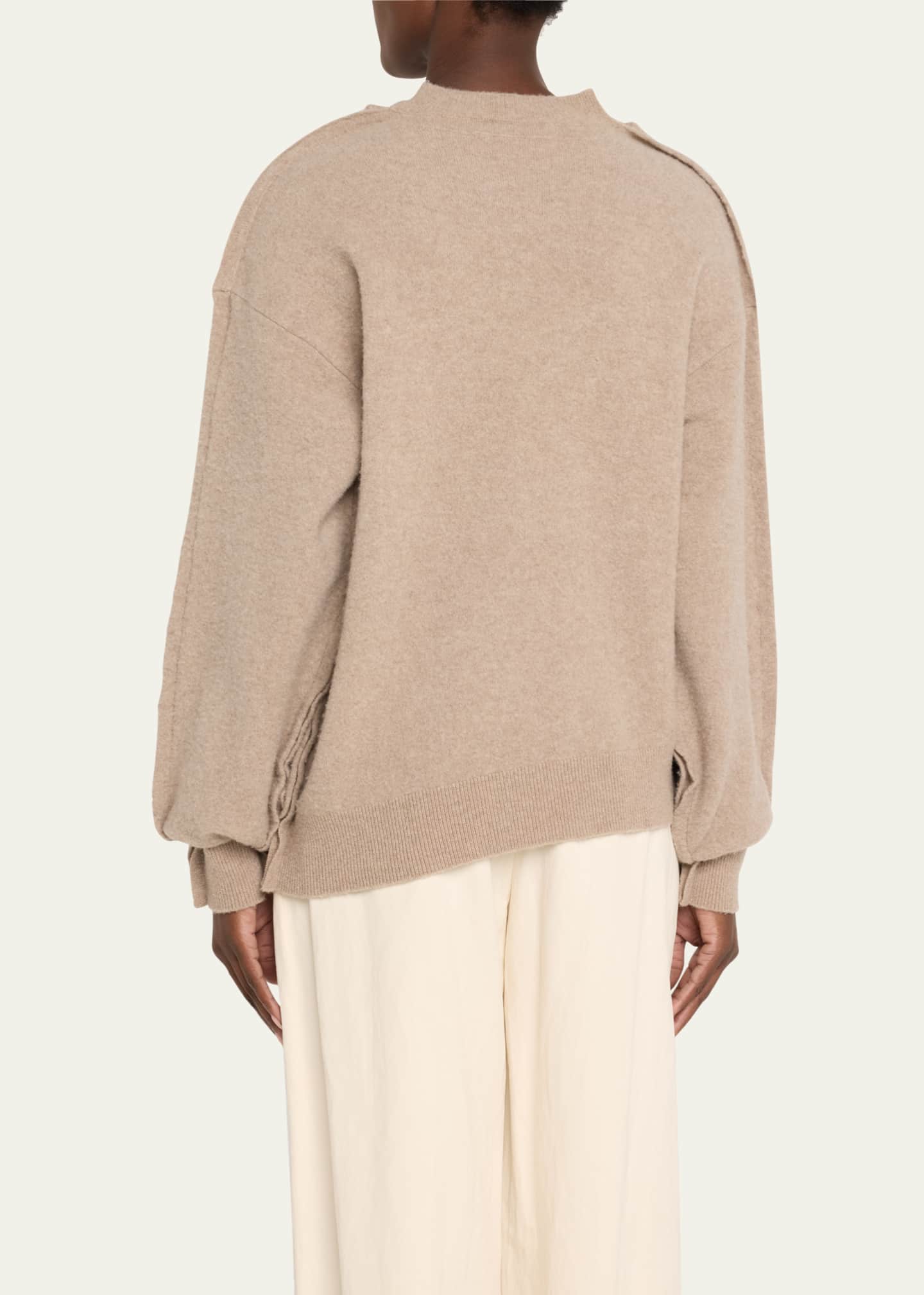 Aisling Camps Sculpted Merino Wool Pullover Image 3 of 5